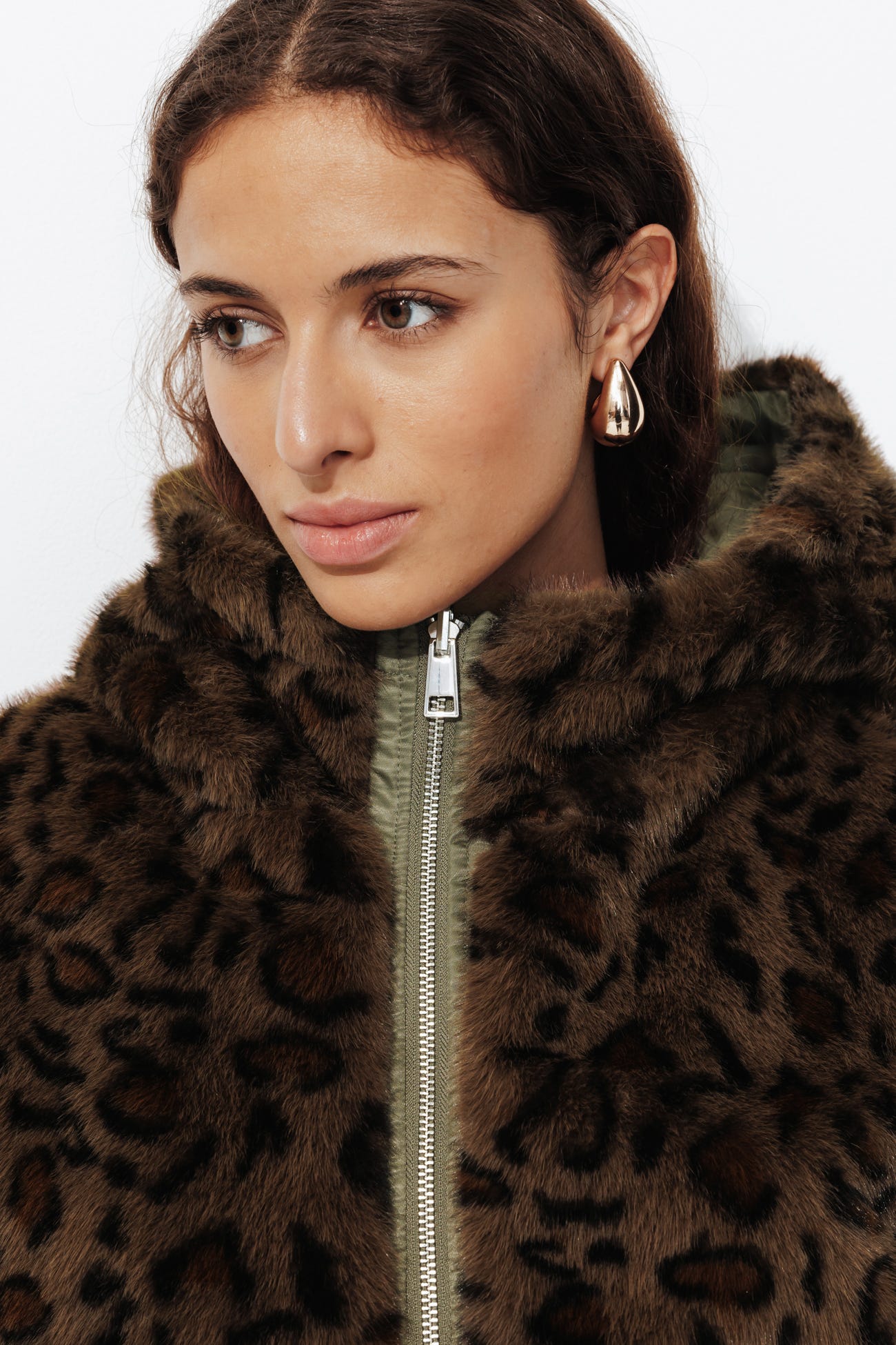 Cazadora reversible leopardo