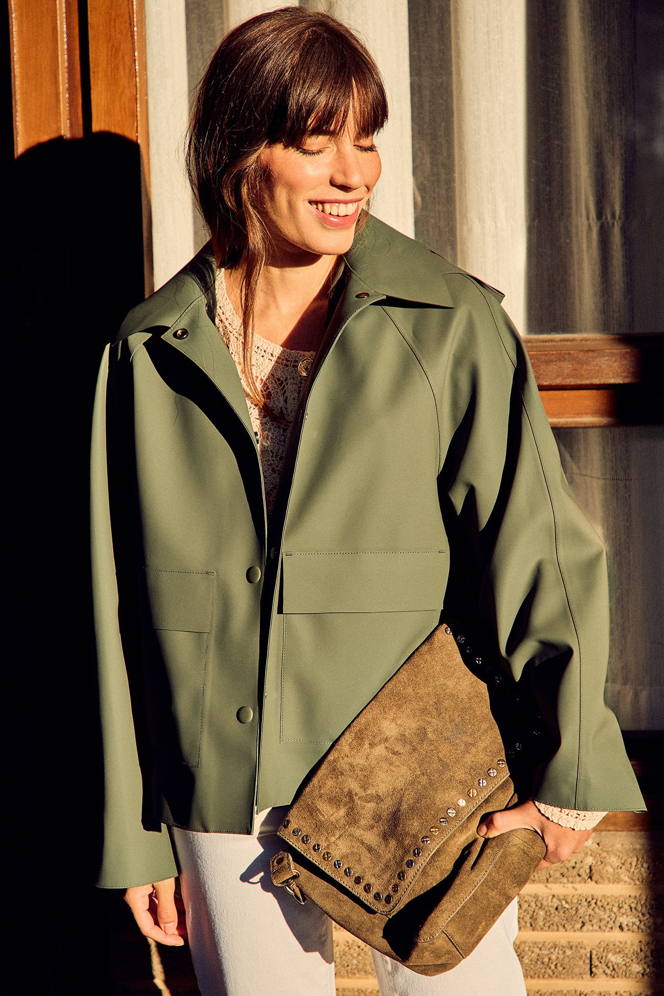 Kurtka z odpinanym kapturem