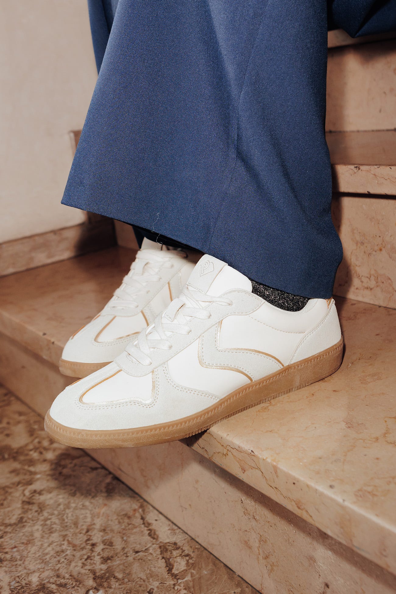 Baskets bicolores Femme
