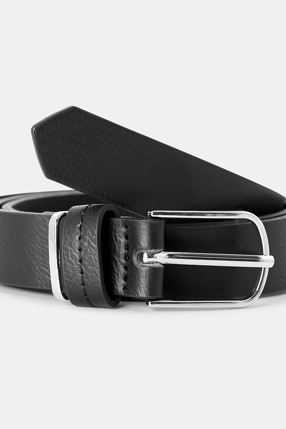 Faux leather belt