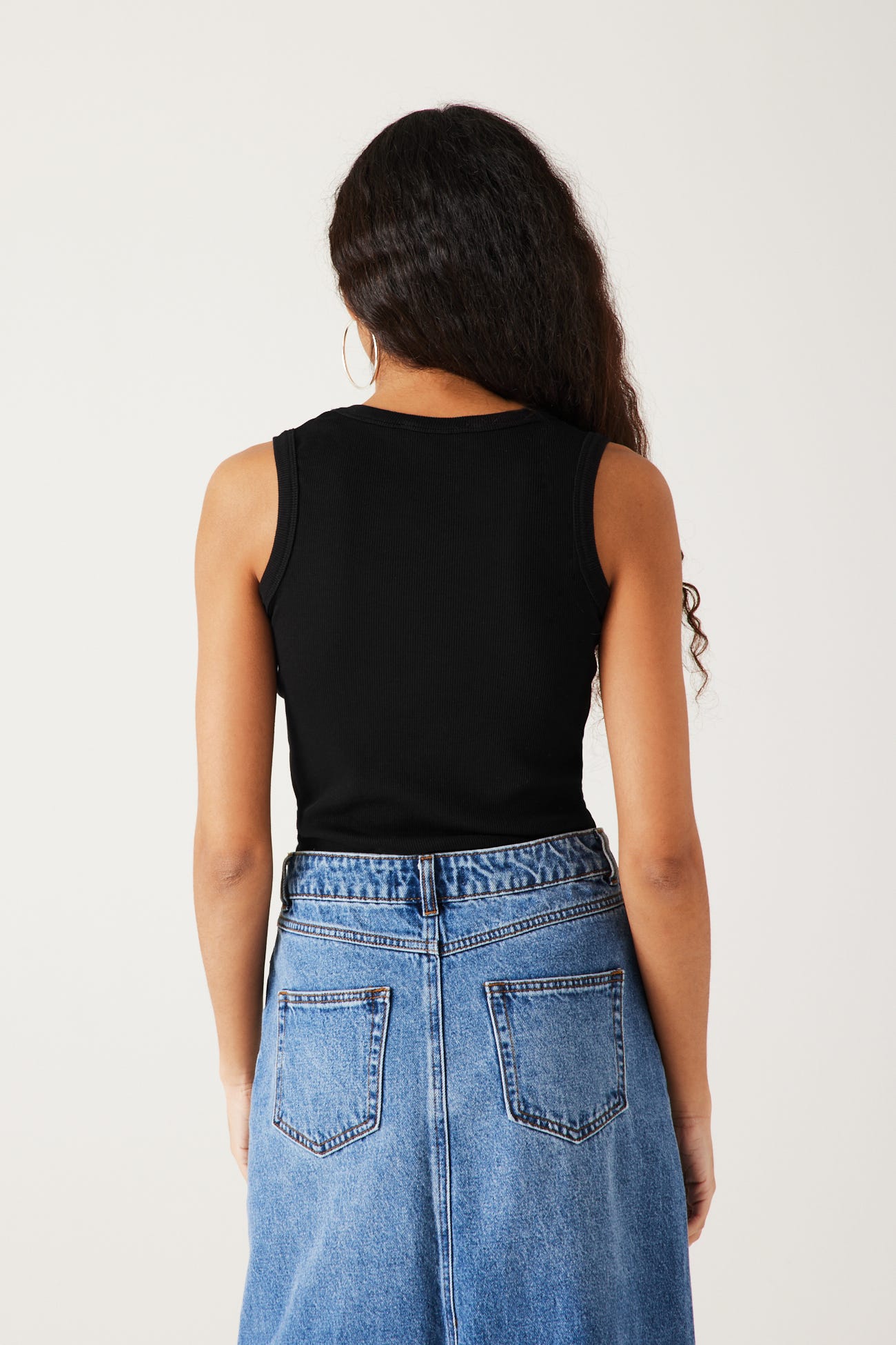 Ribbed vest top