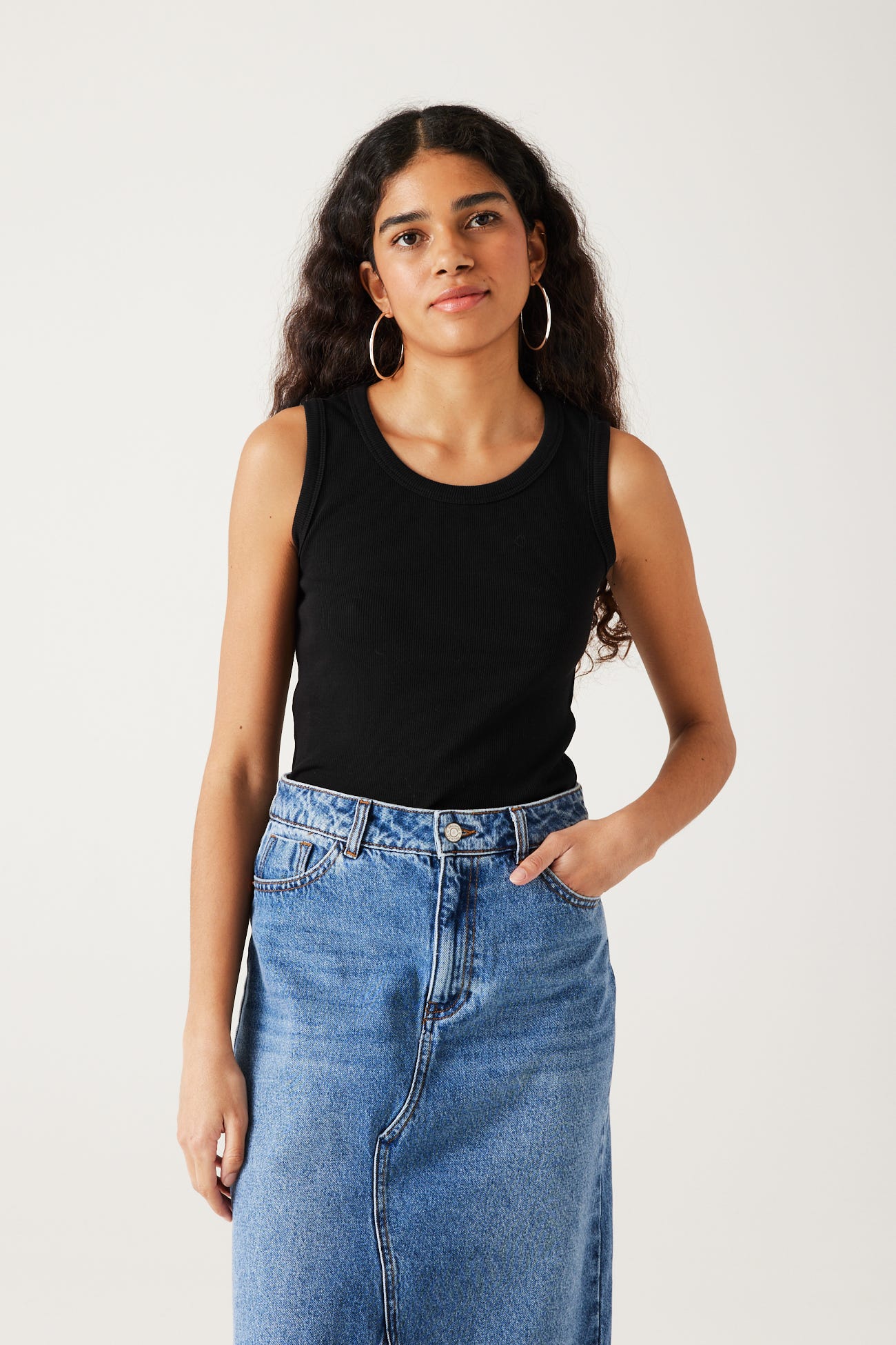 Ribbed vest top
