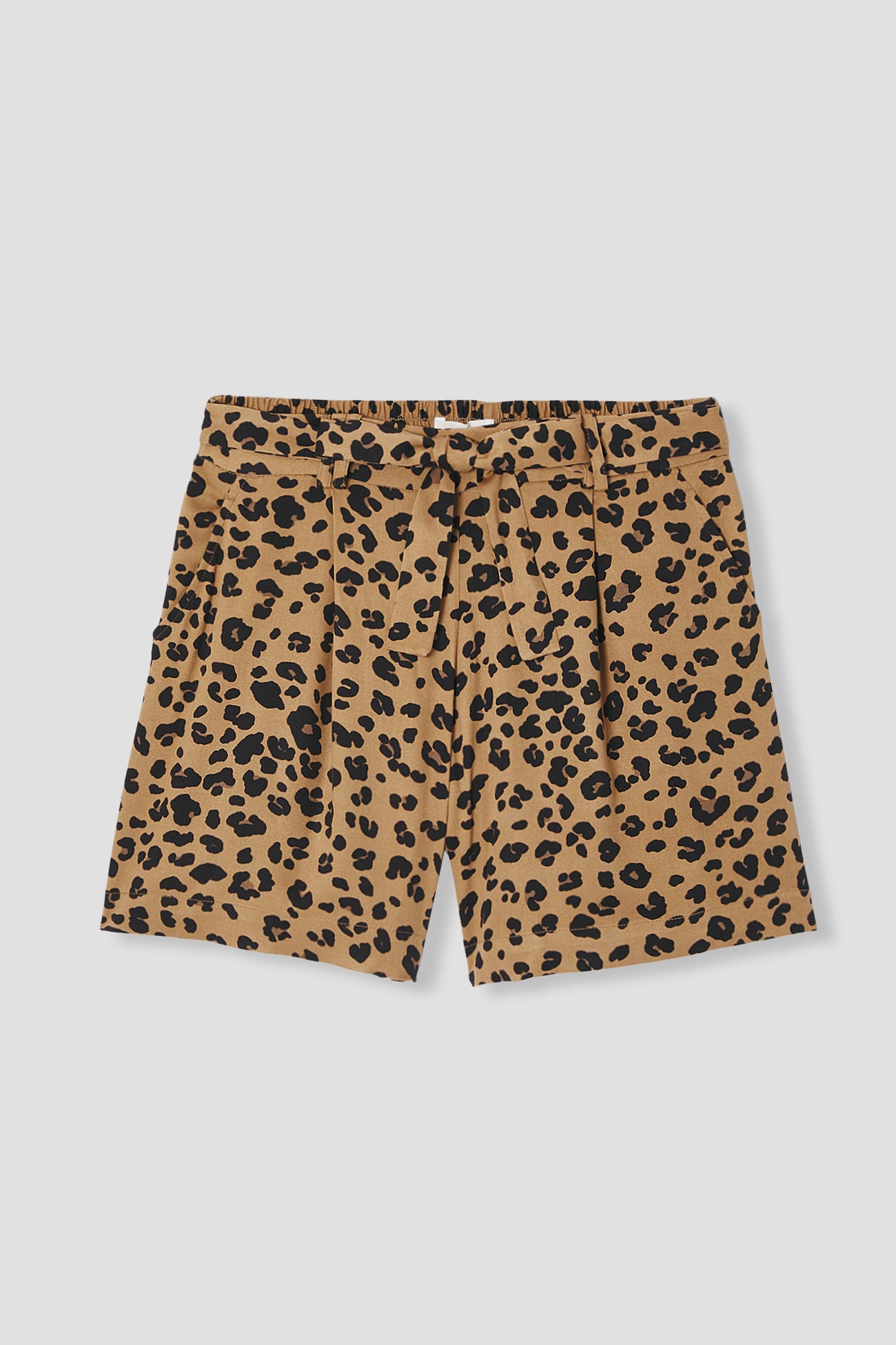 Short talle alto leopardo