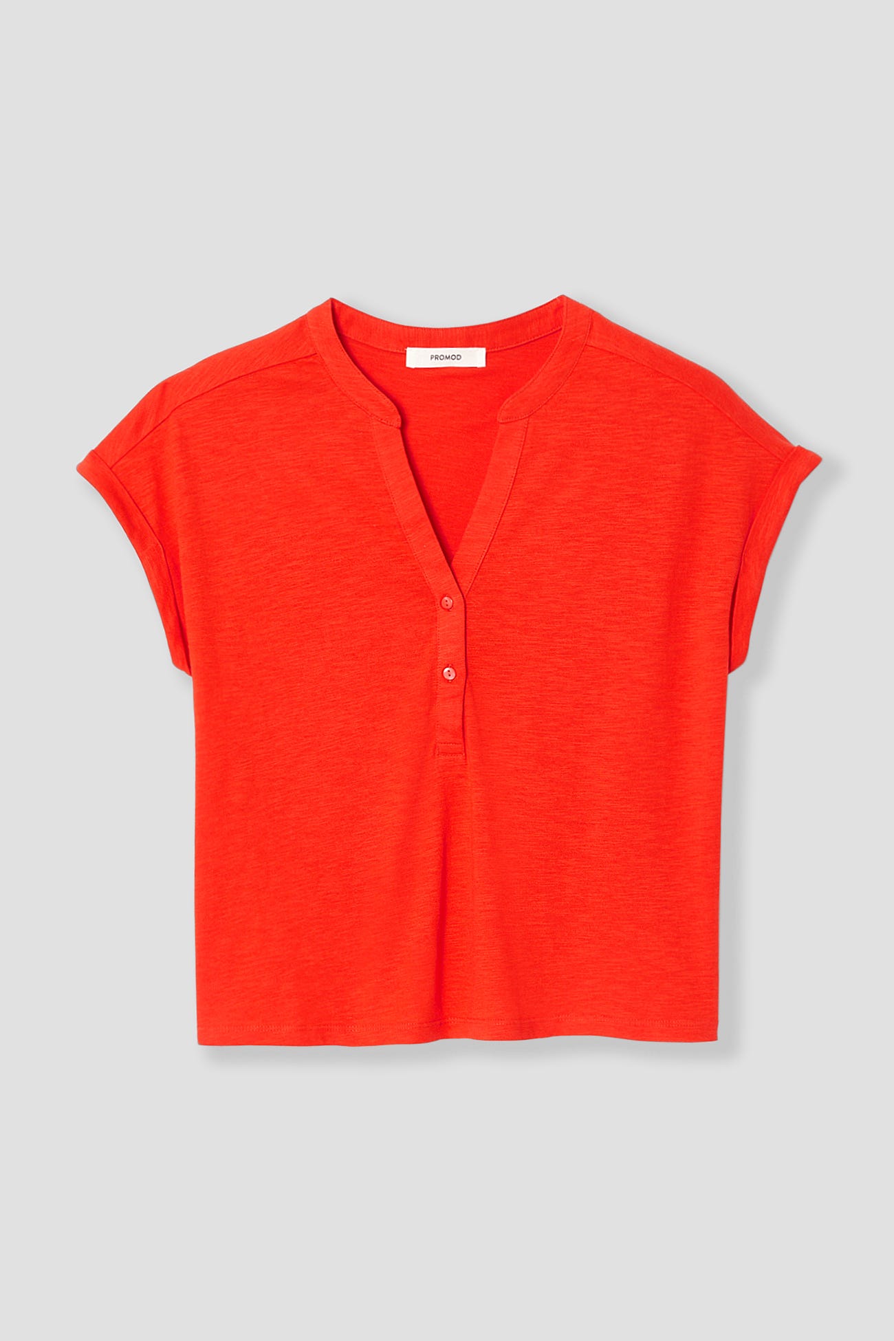 T-shirt col tunisien Femme