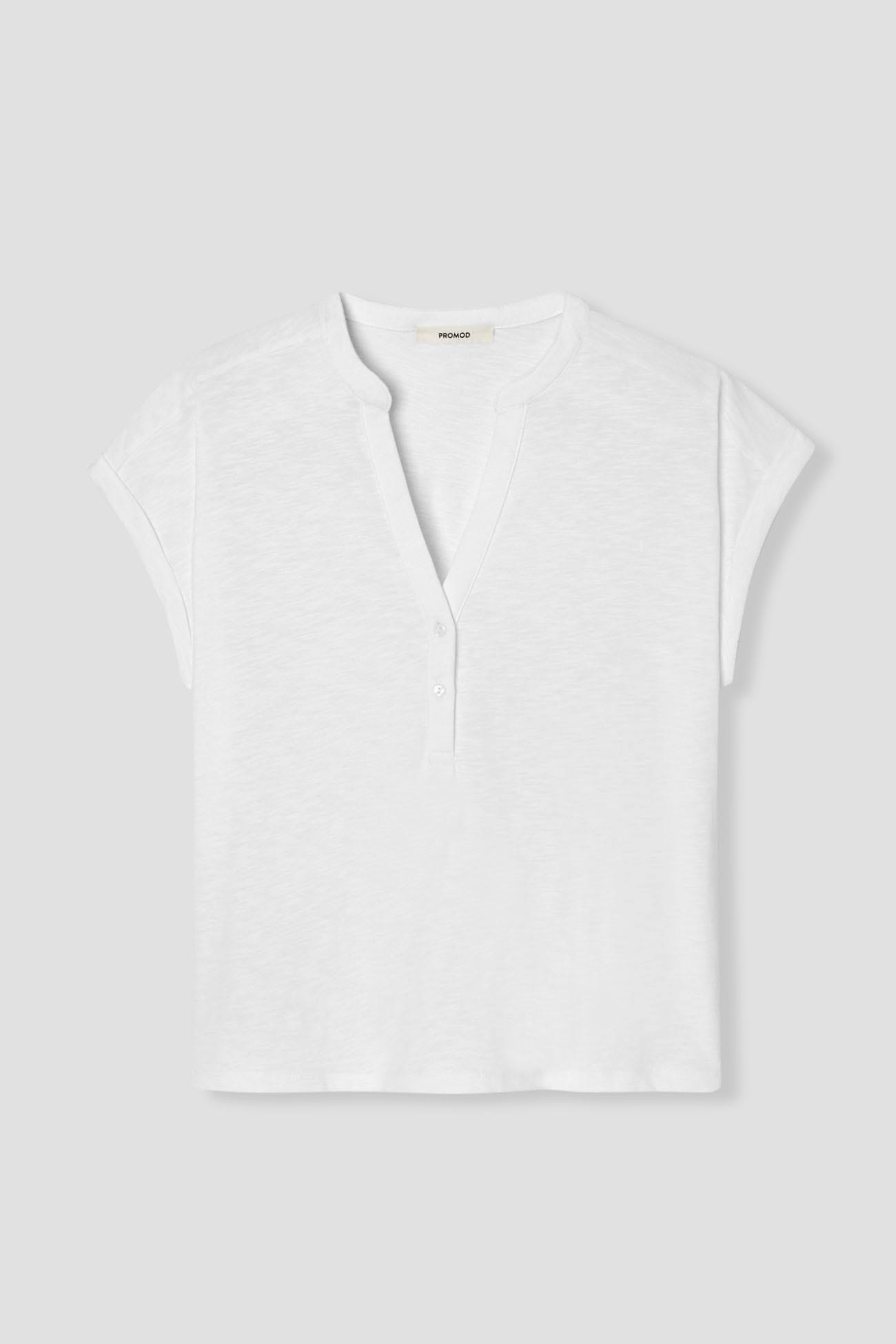 T-shirt col tunisien Femme