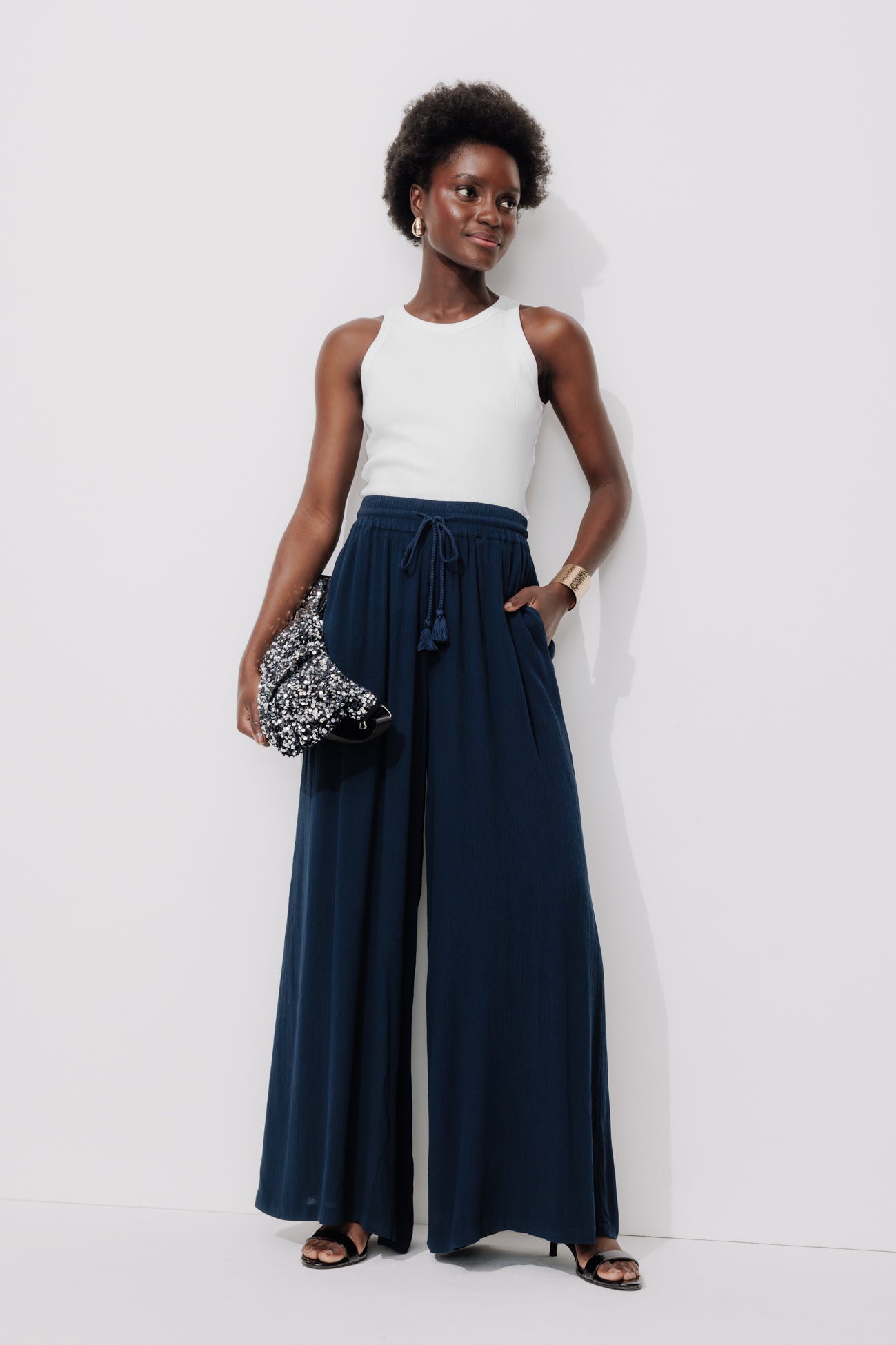 Top algodón canalé