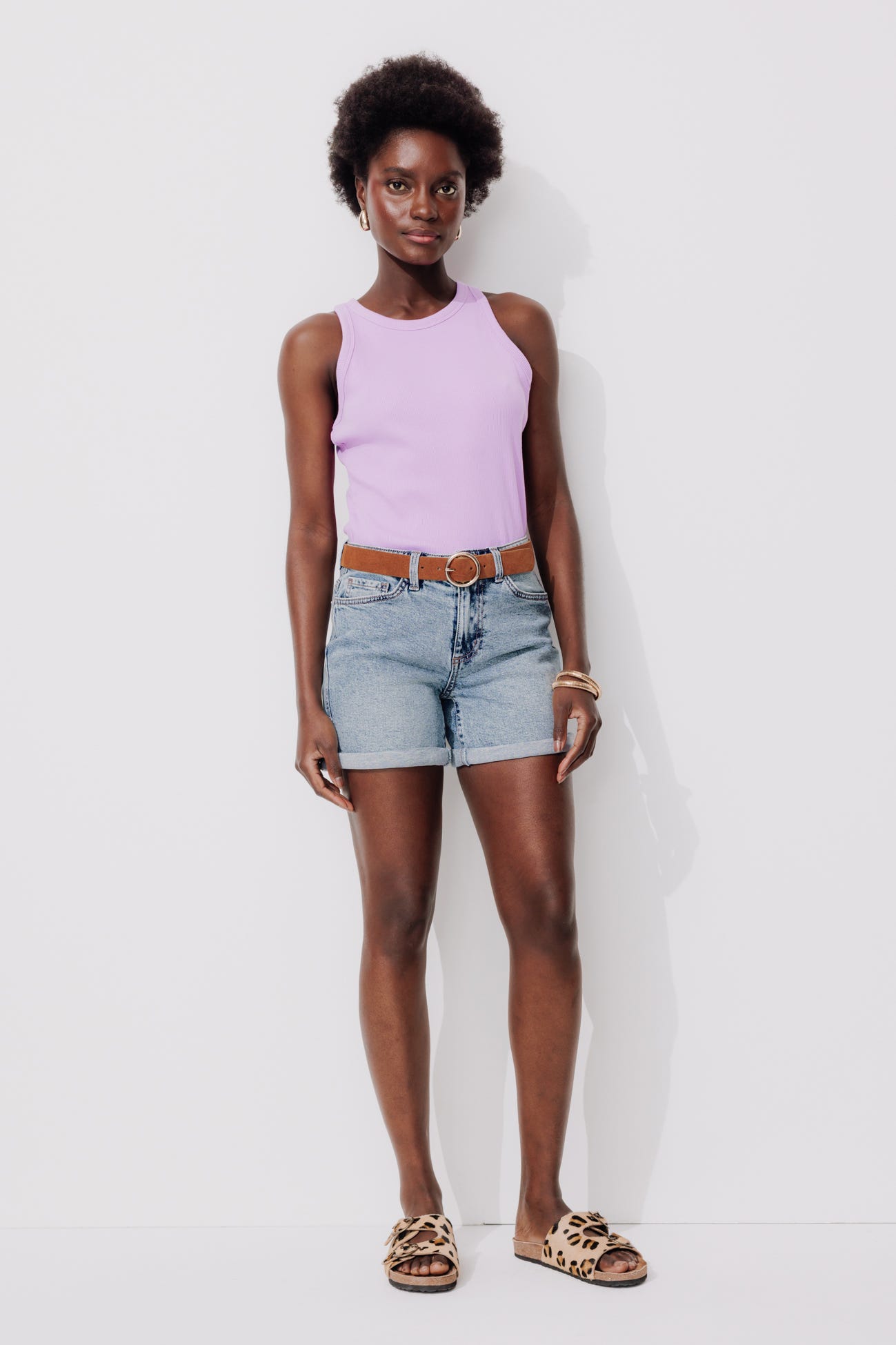 Denim shorts