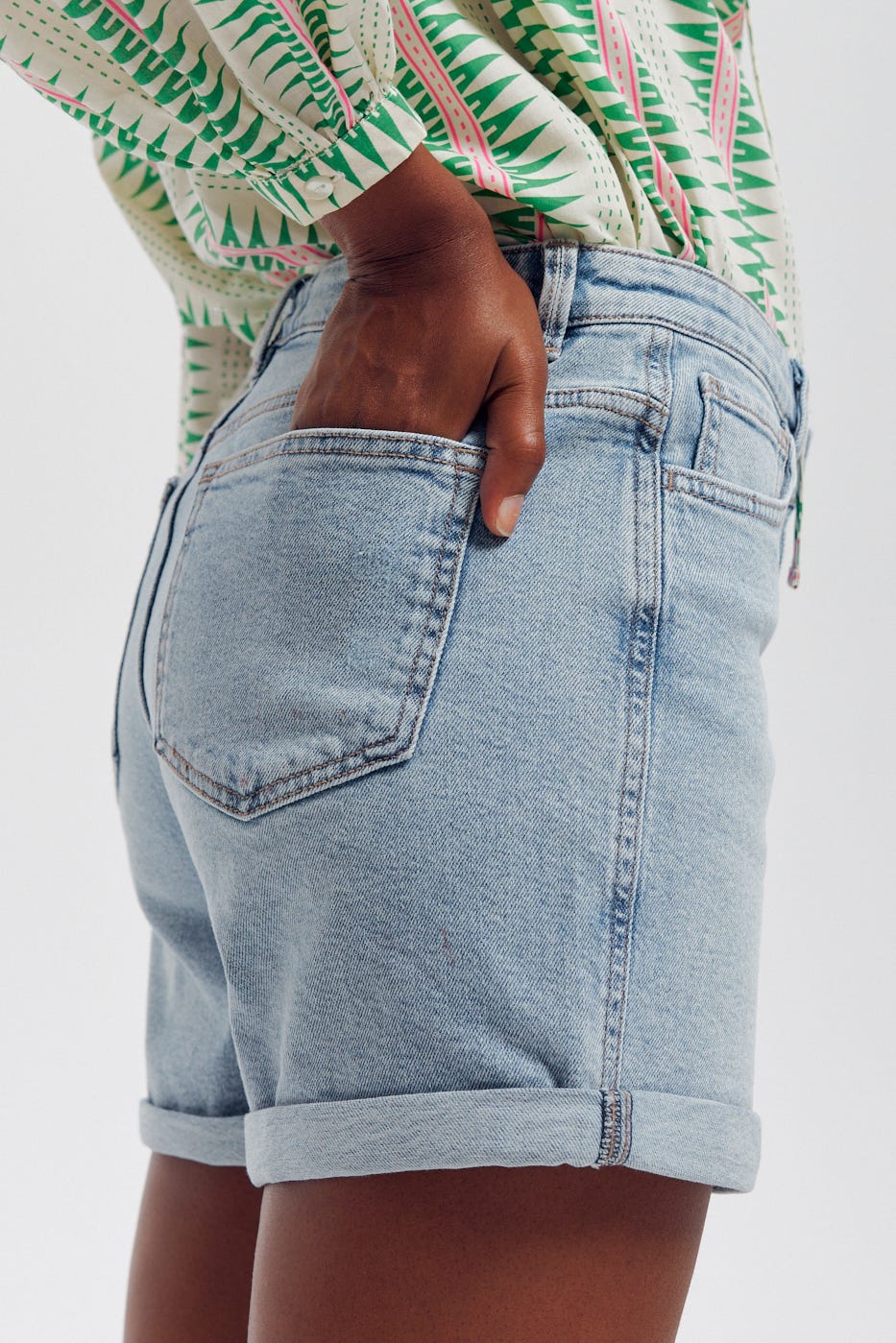 Denim shorts