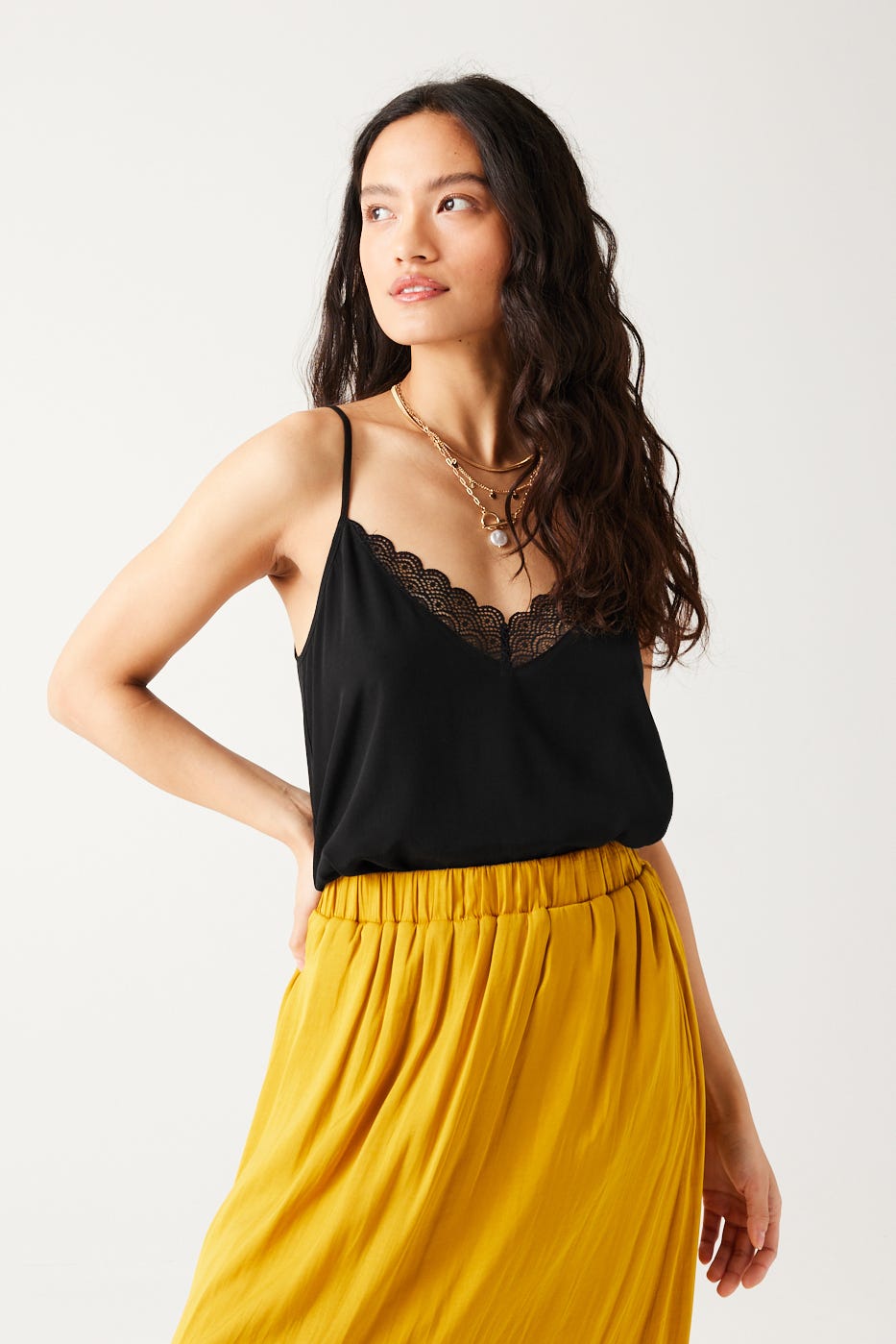 Gemustertes Lingerie-Top