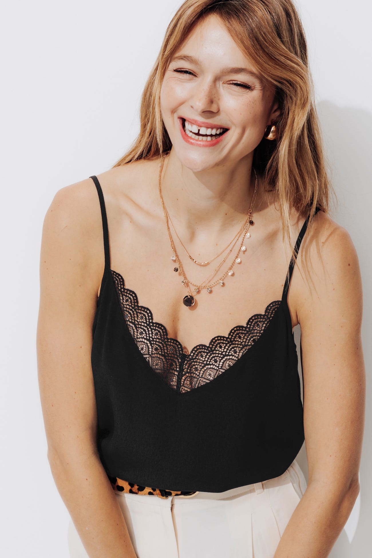 Gemustertes Lingerie-Top