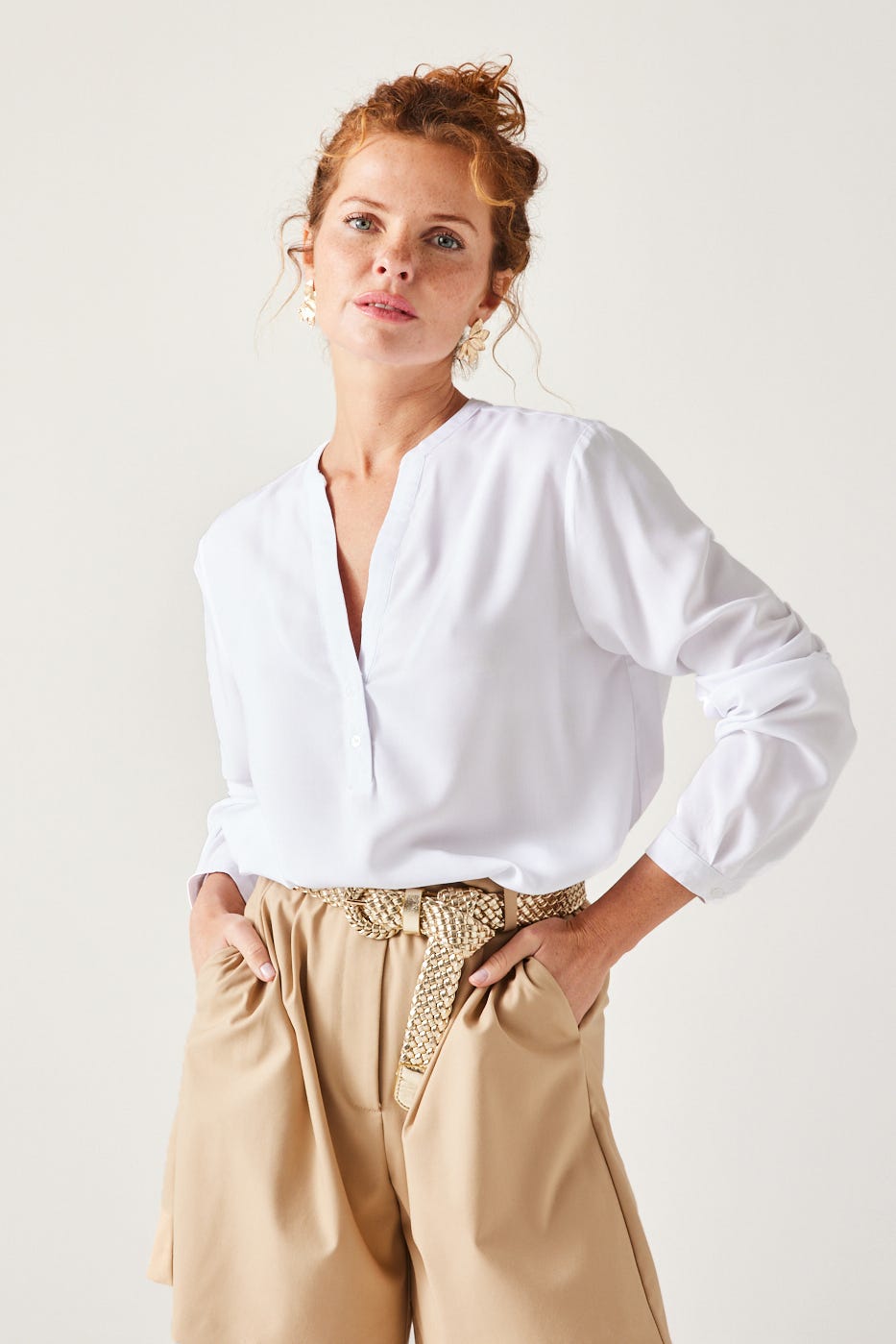 Straight blouse