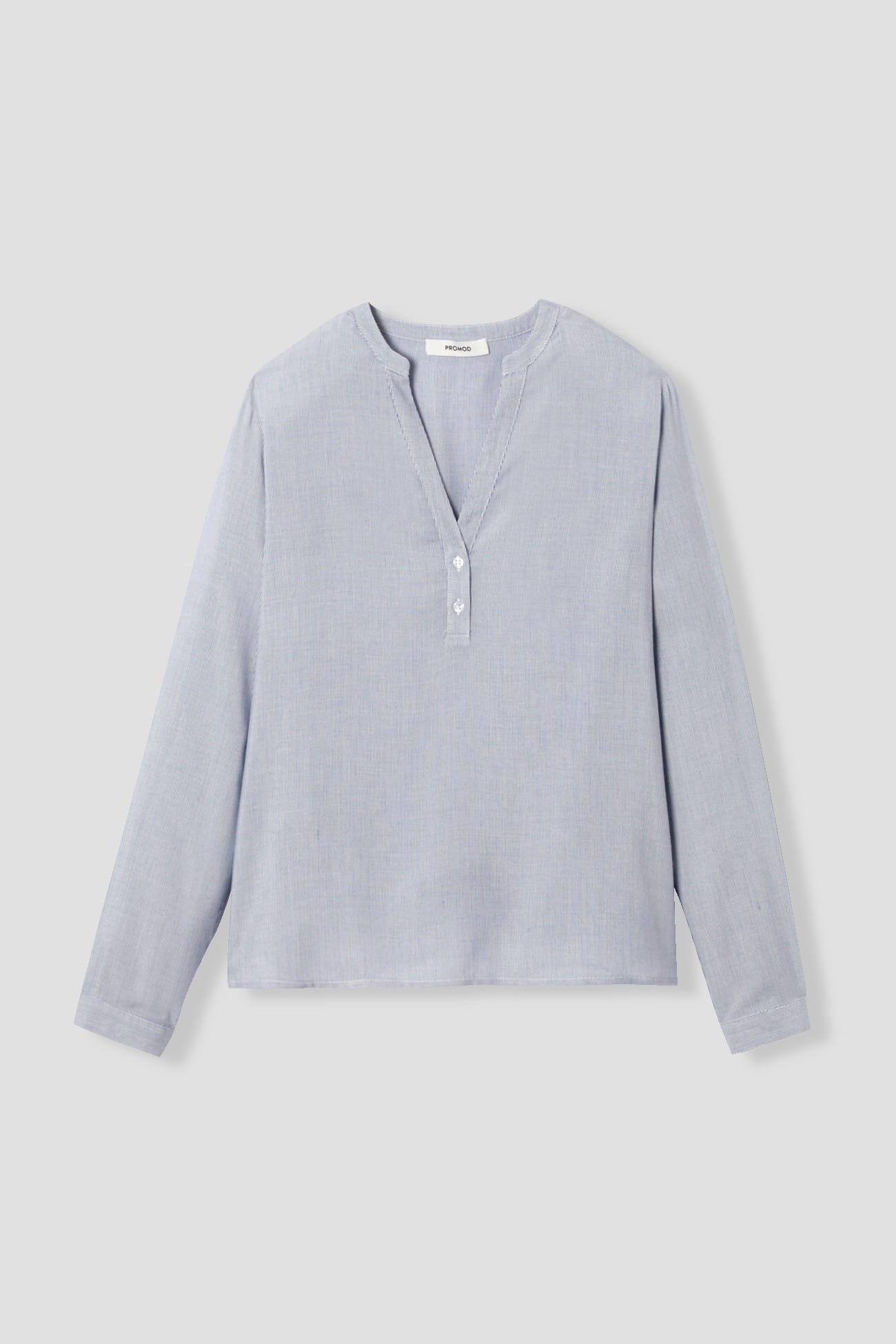 Blusa con collo alla tunisina