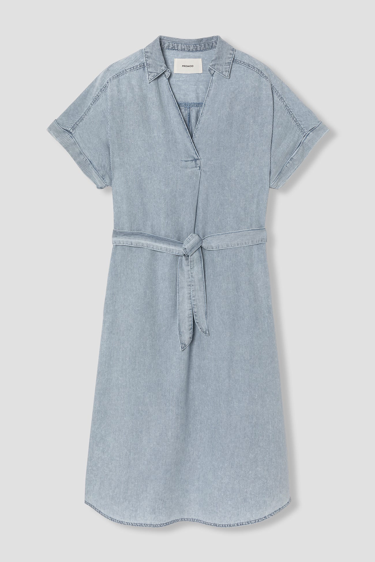 Vestido camisero rayas