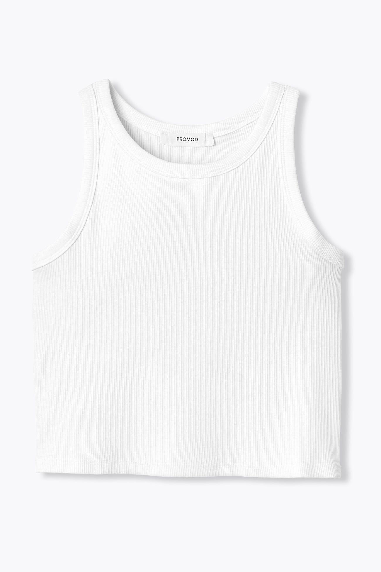 Crop Top aus Rippmasche
