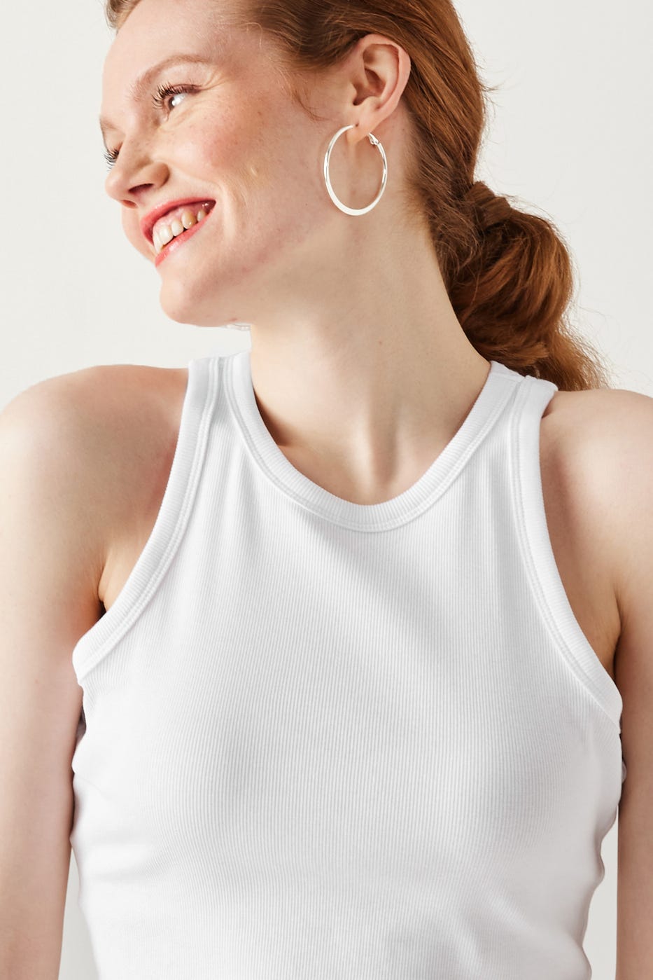 Crop top côtelé Femme