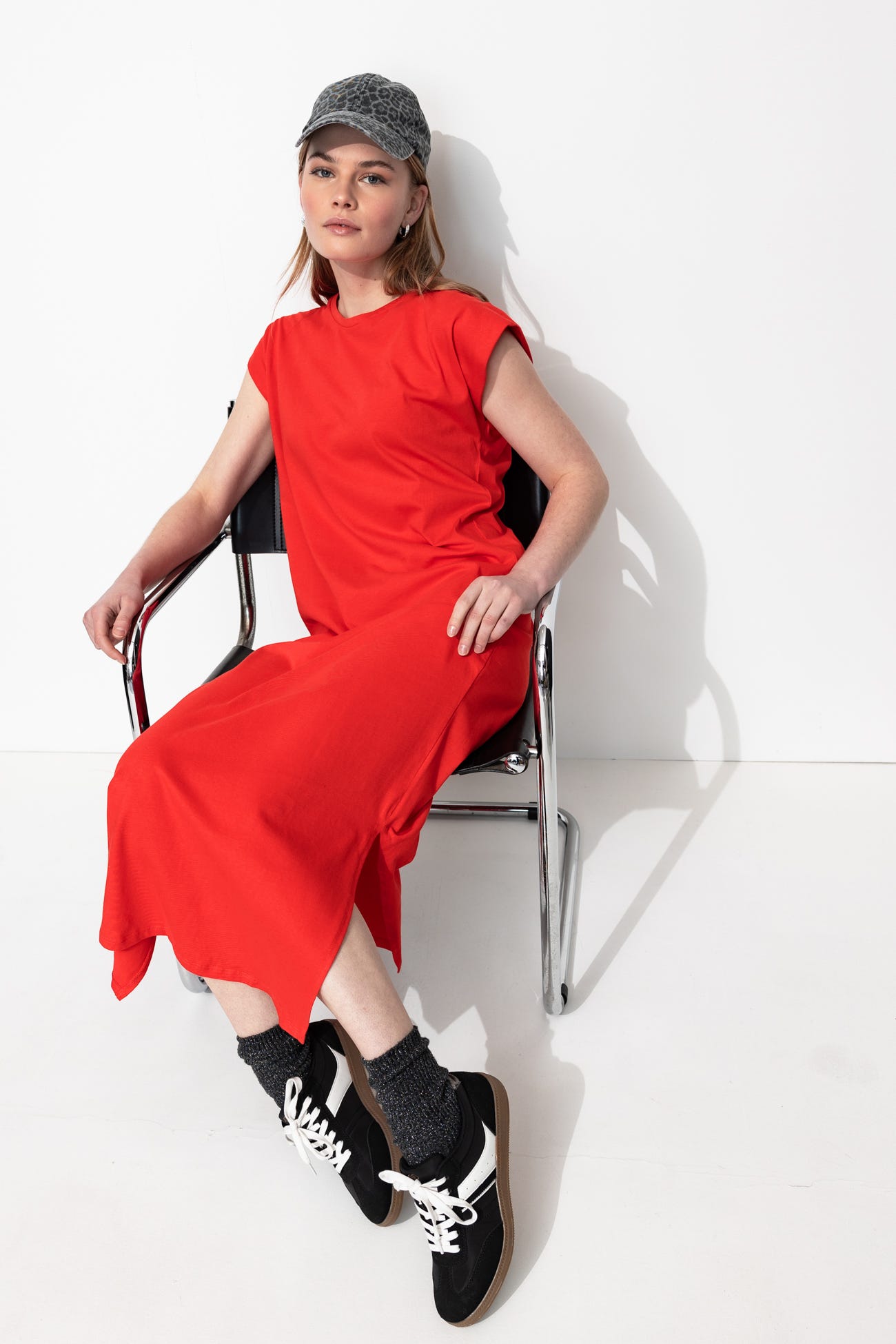 Langes T-Shirt-Kleid