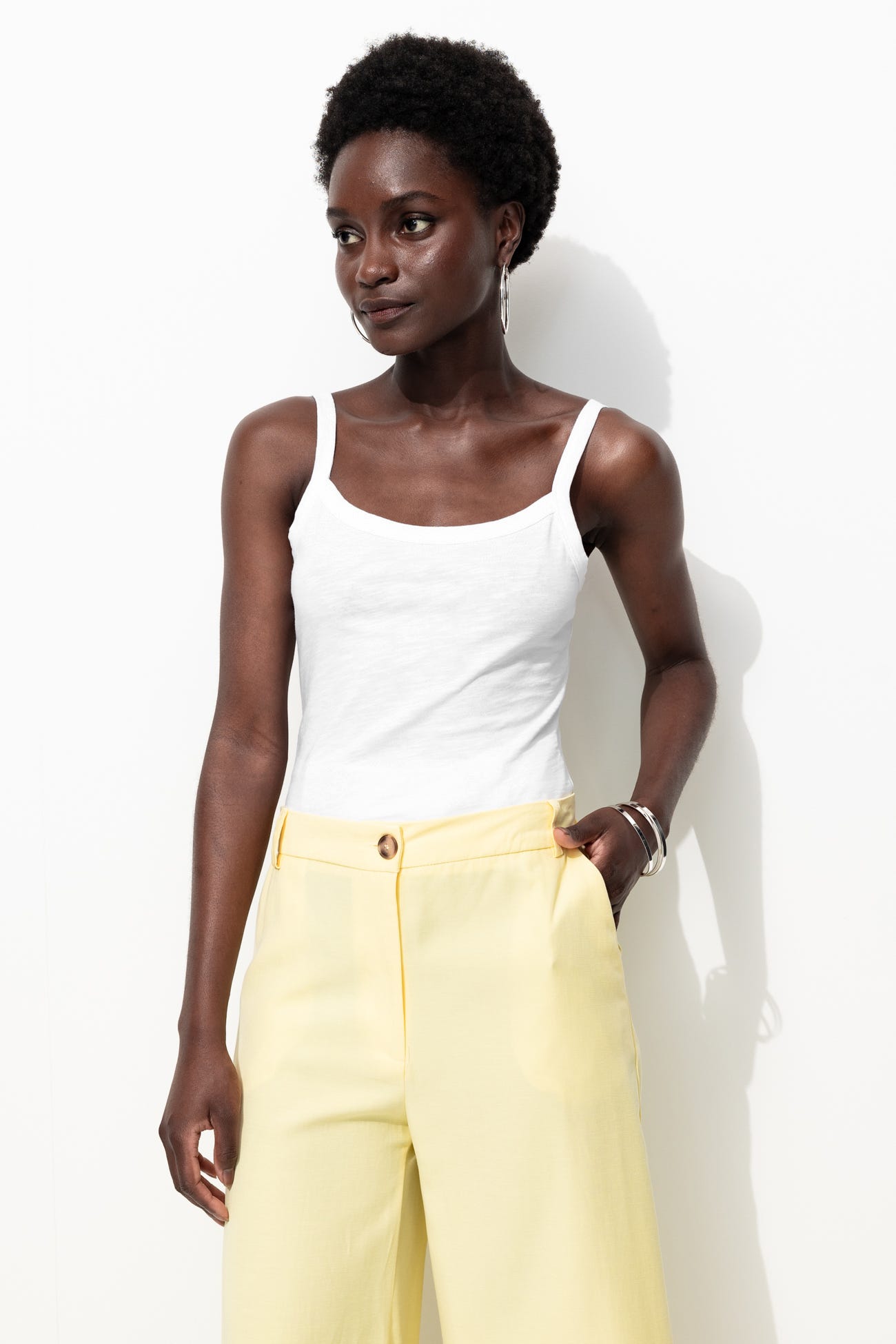 Débardeur en jersey uni Femme