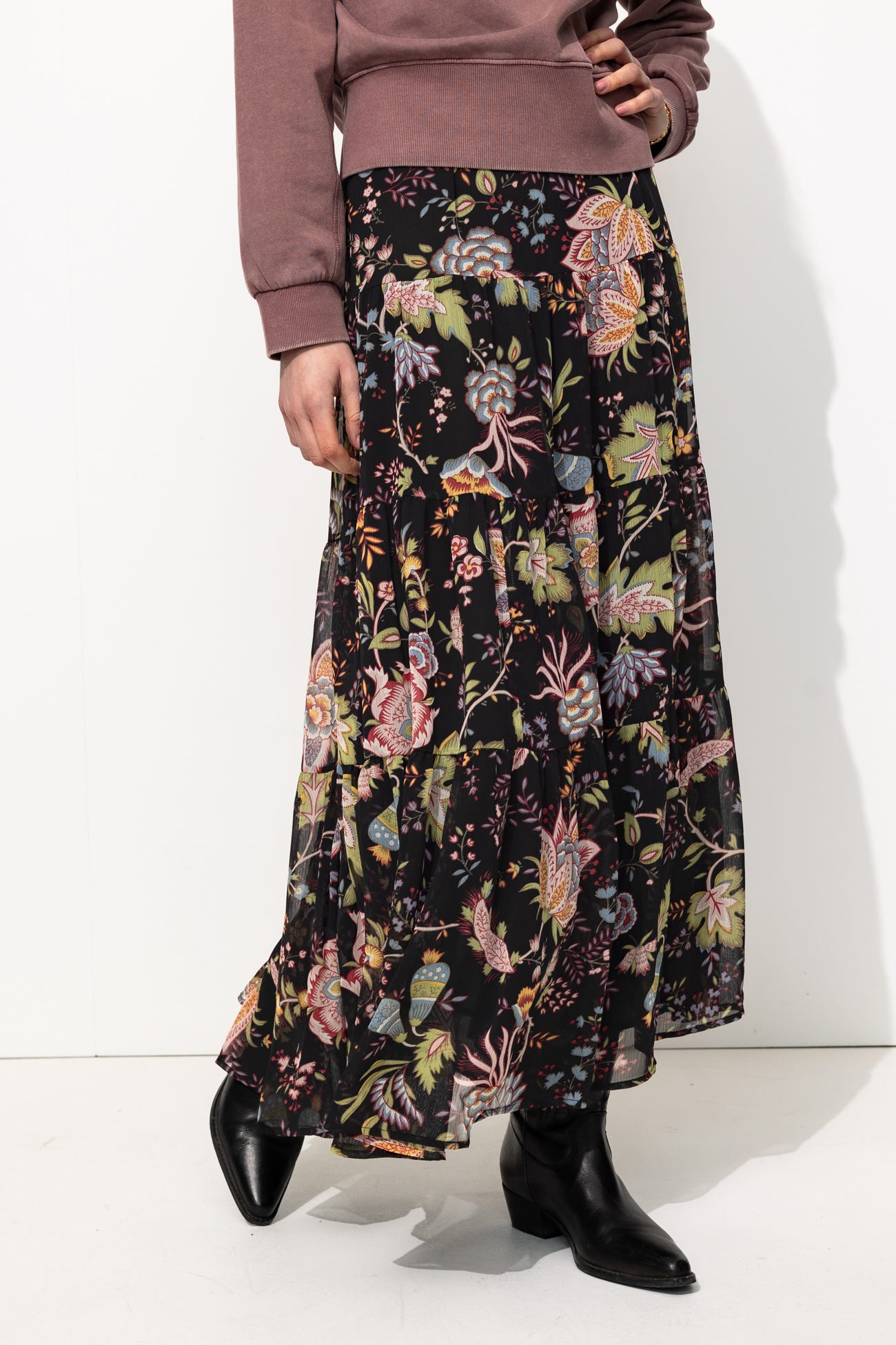 Longue jupe imprimée Femme