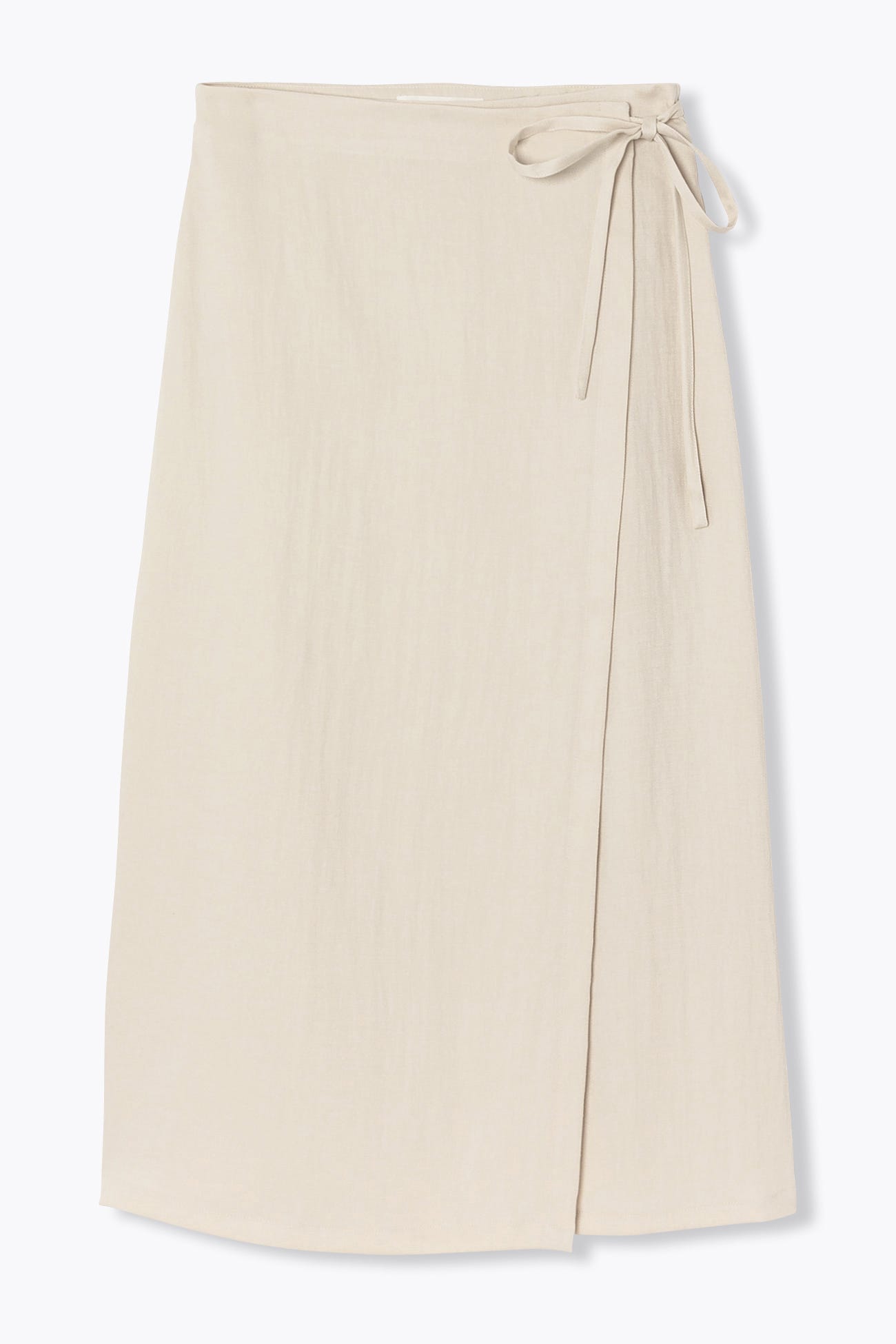 Jupe portefeuille unie Femme