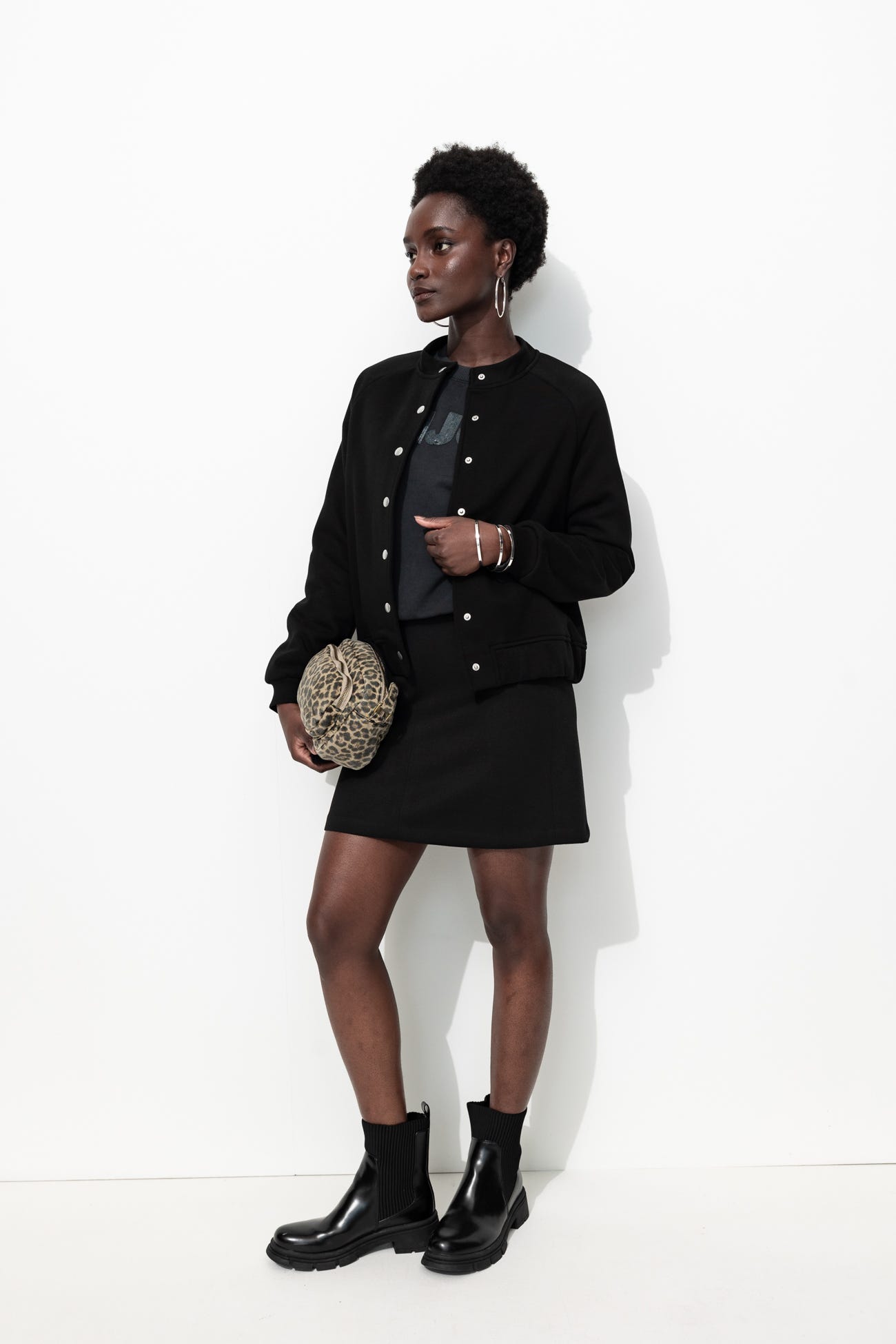 A-line mini skirt