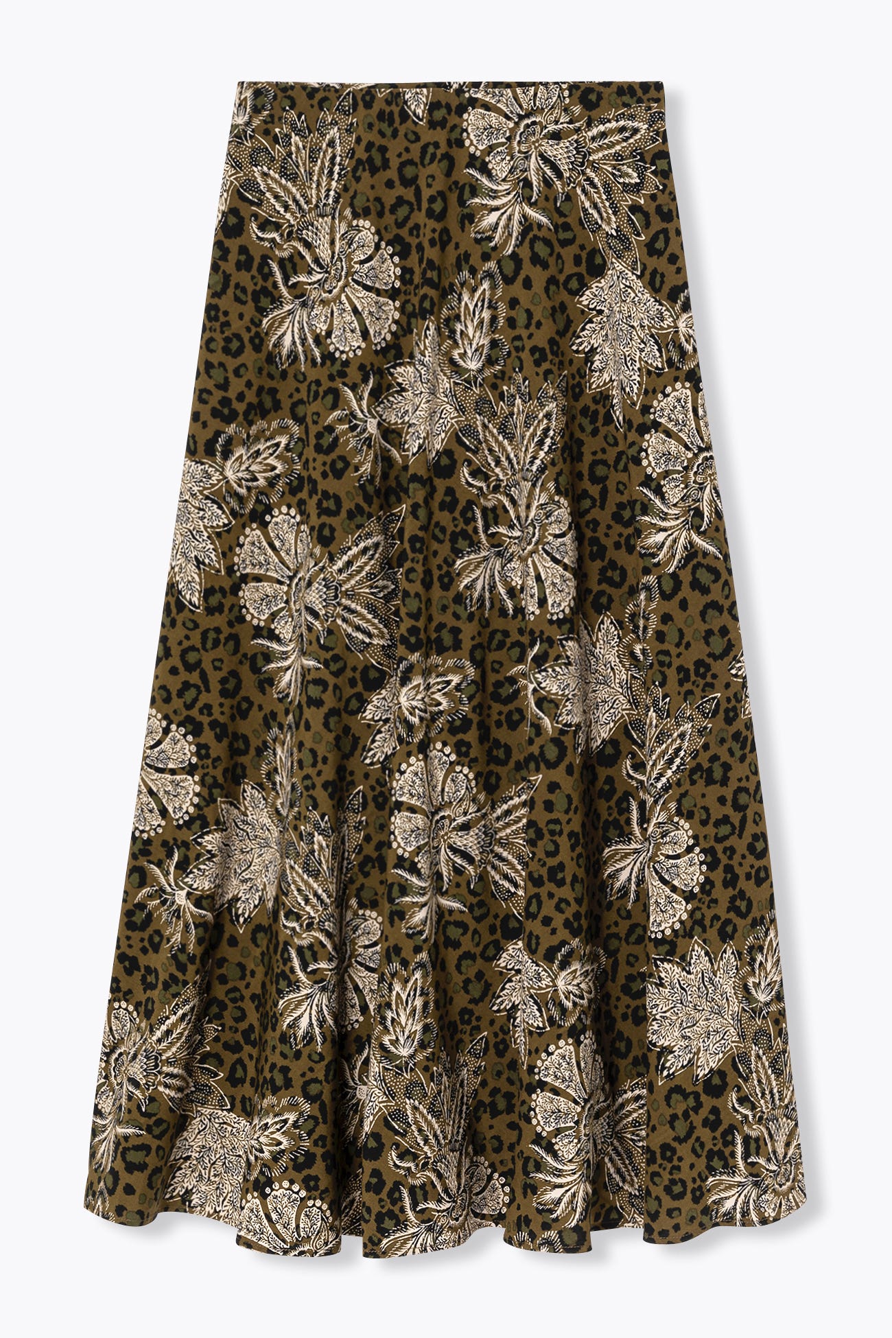 Long patterned skirt