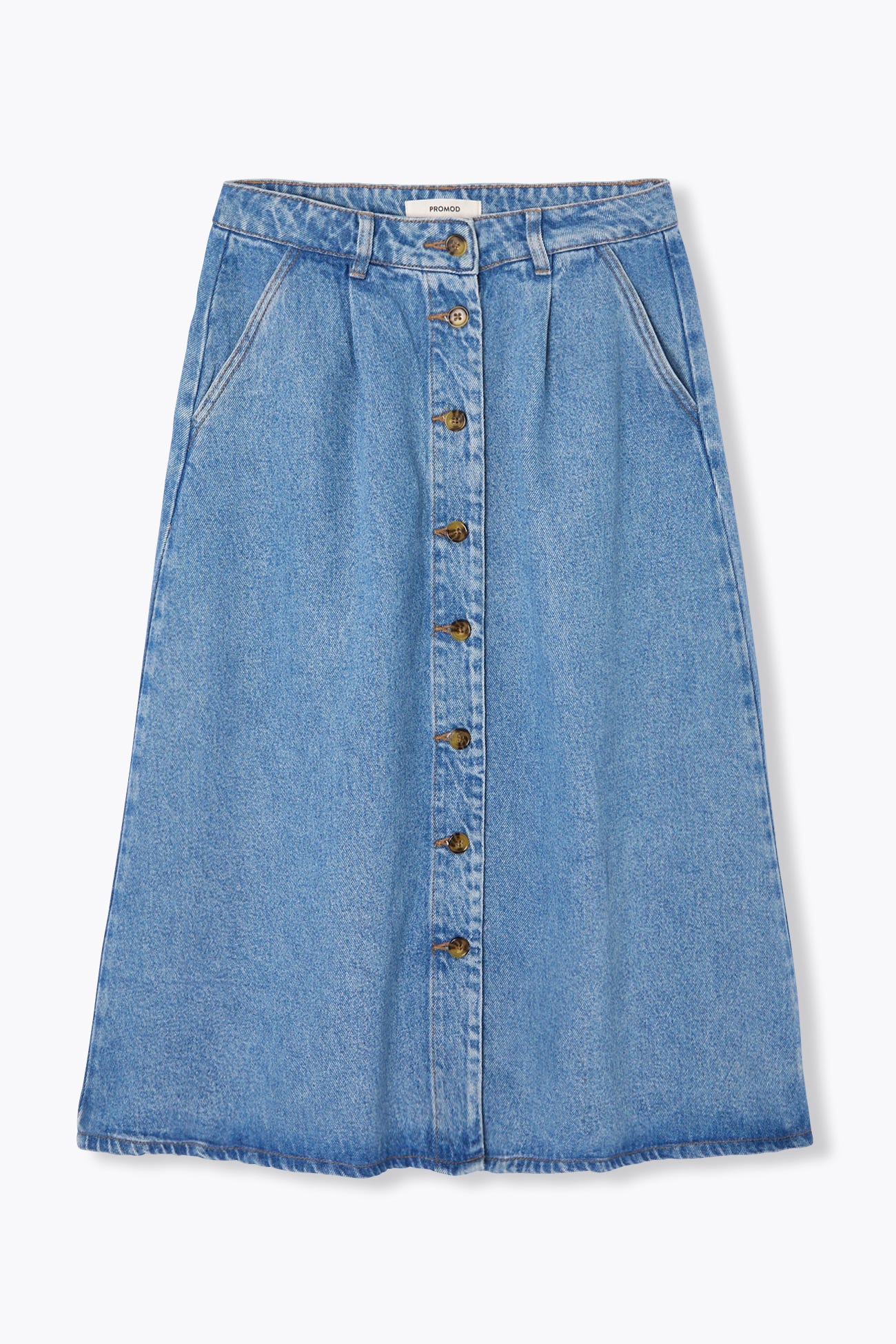 Jupe midi en lyocell Femme