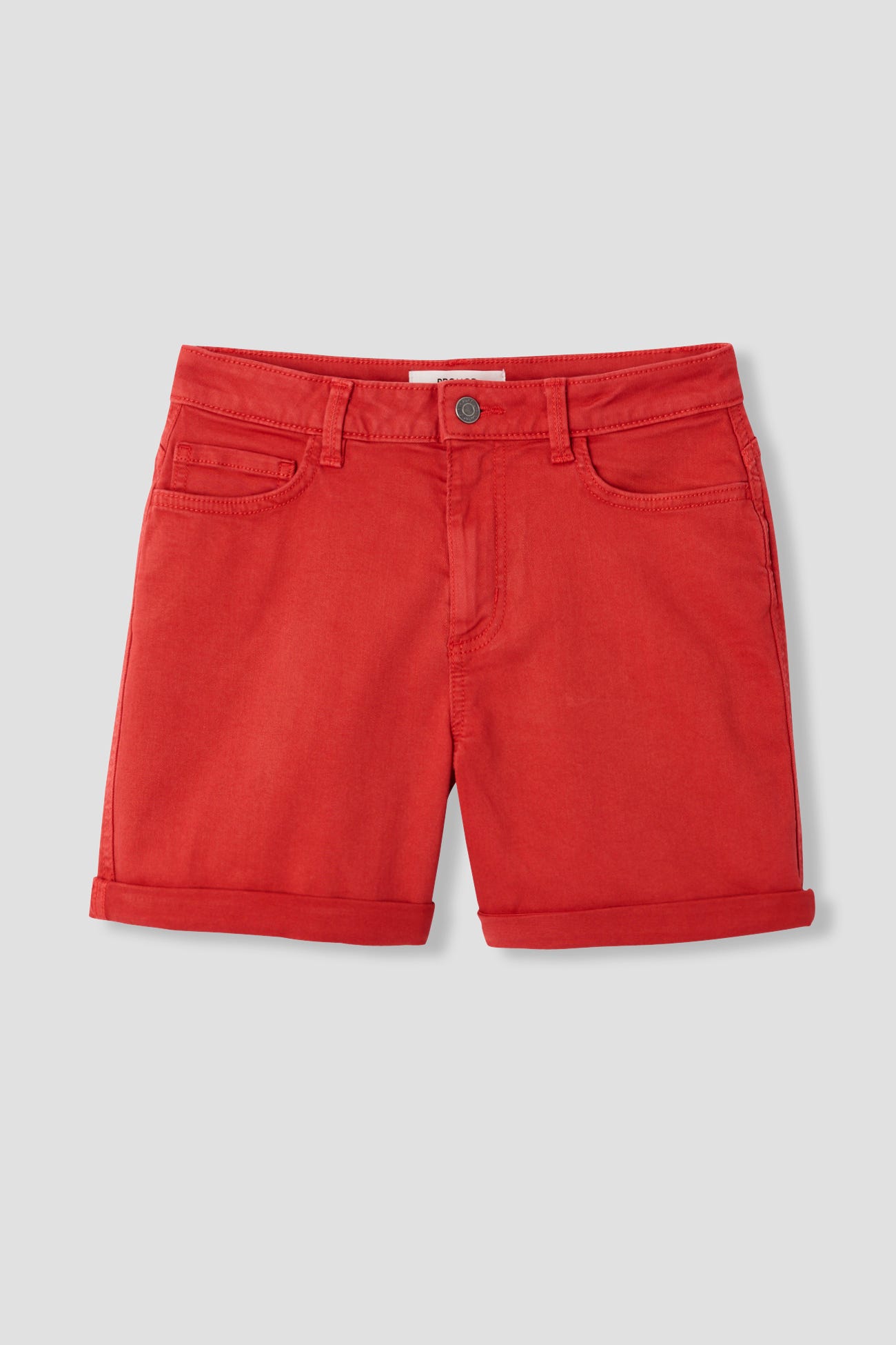 Short en toile unie Femme