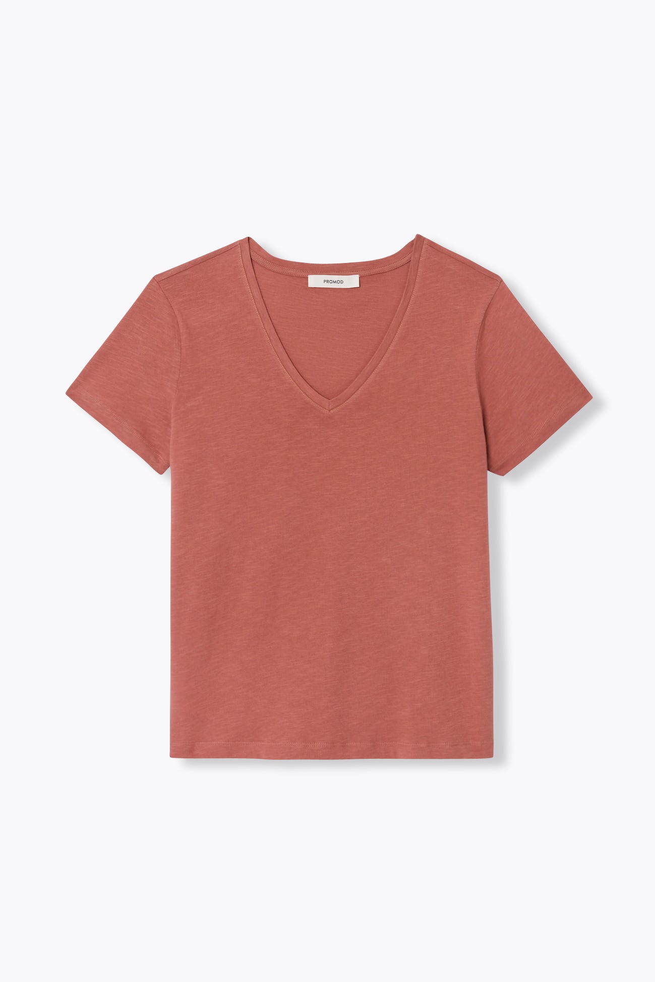 T-shirt col V Femme