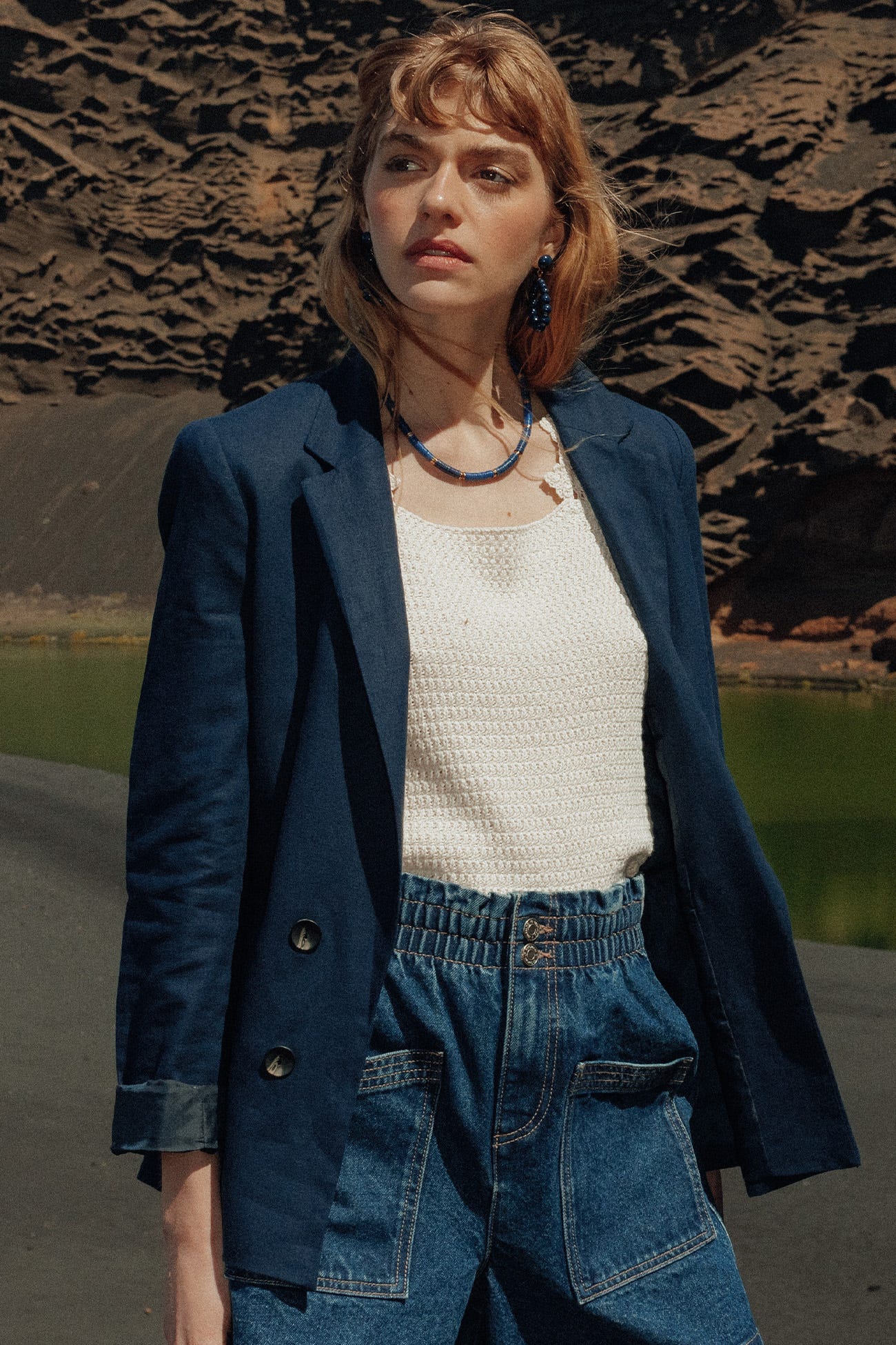 Veste de tailleur lin mélangé