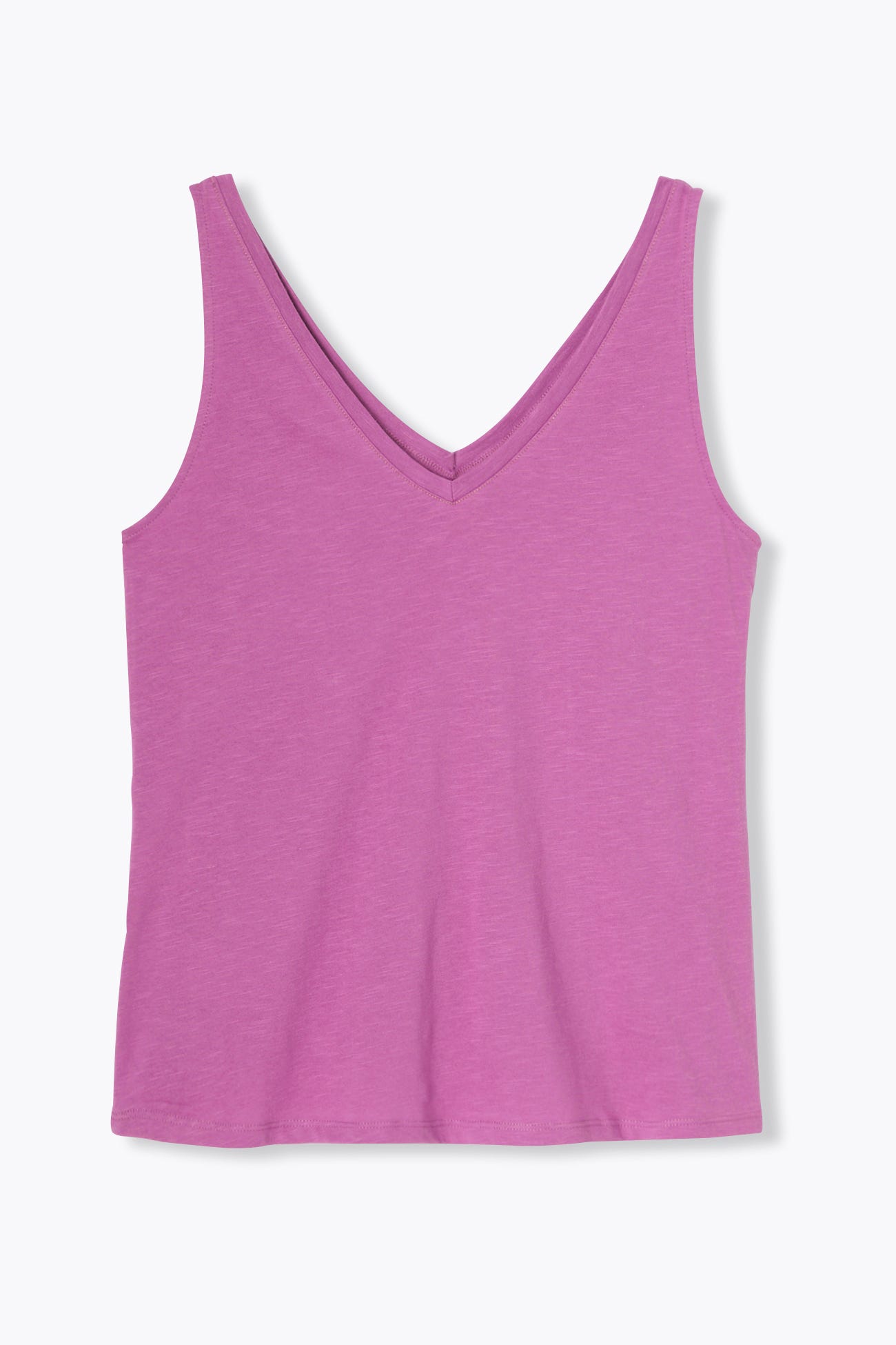 Top cuello de pico algodón