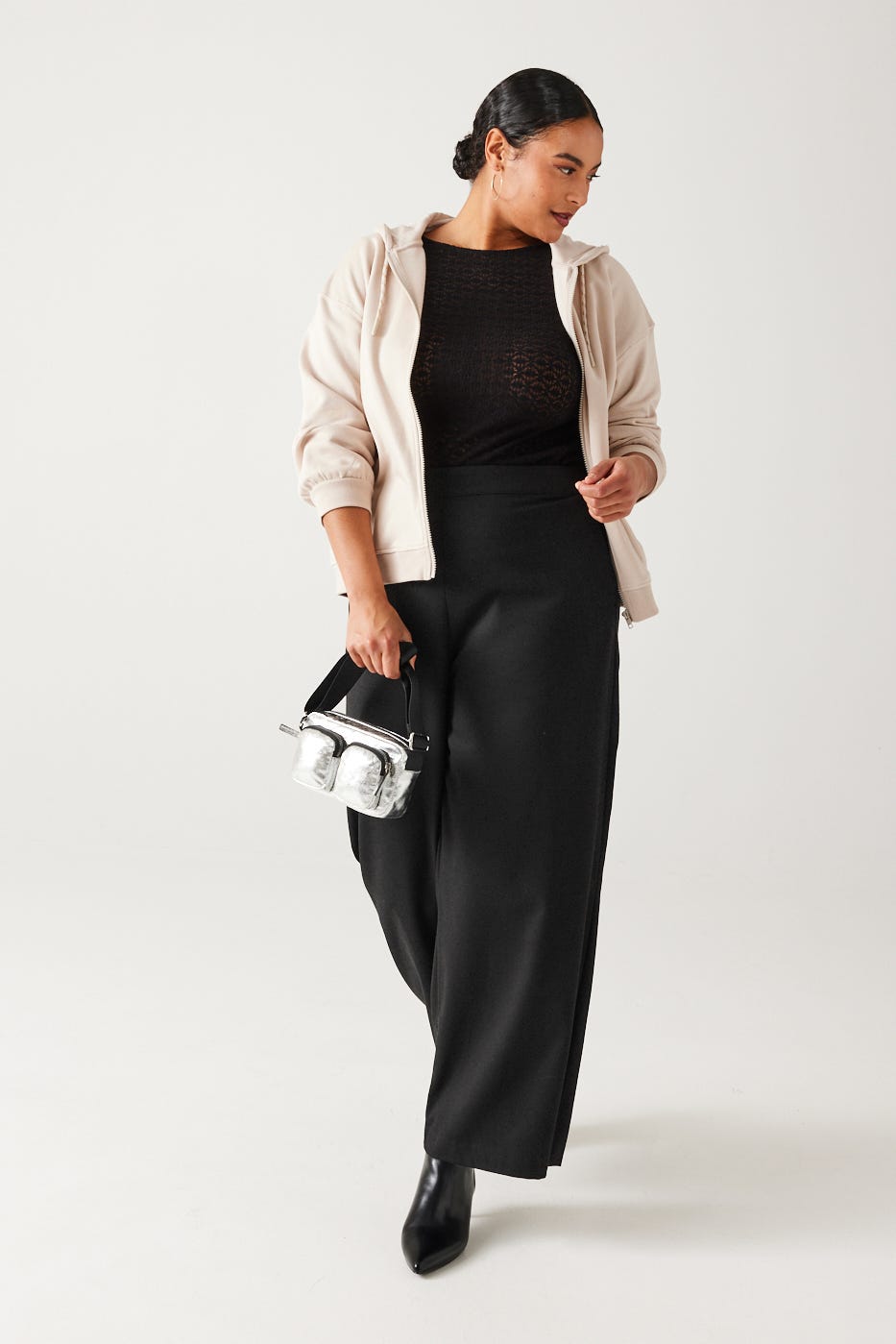 Flared High Waist-Hose