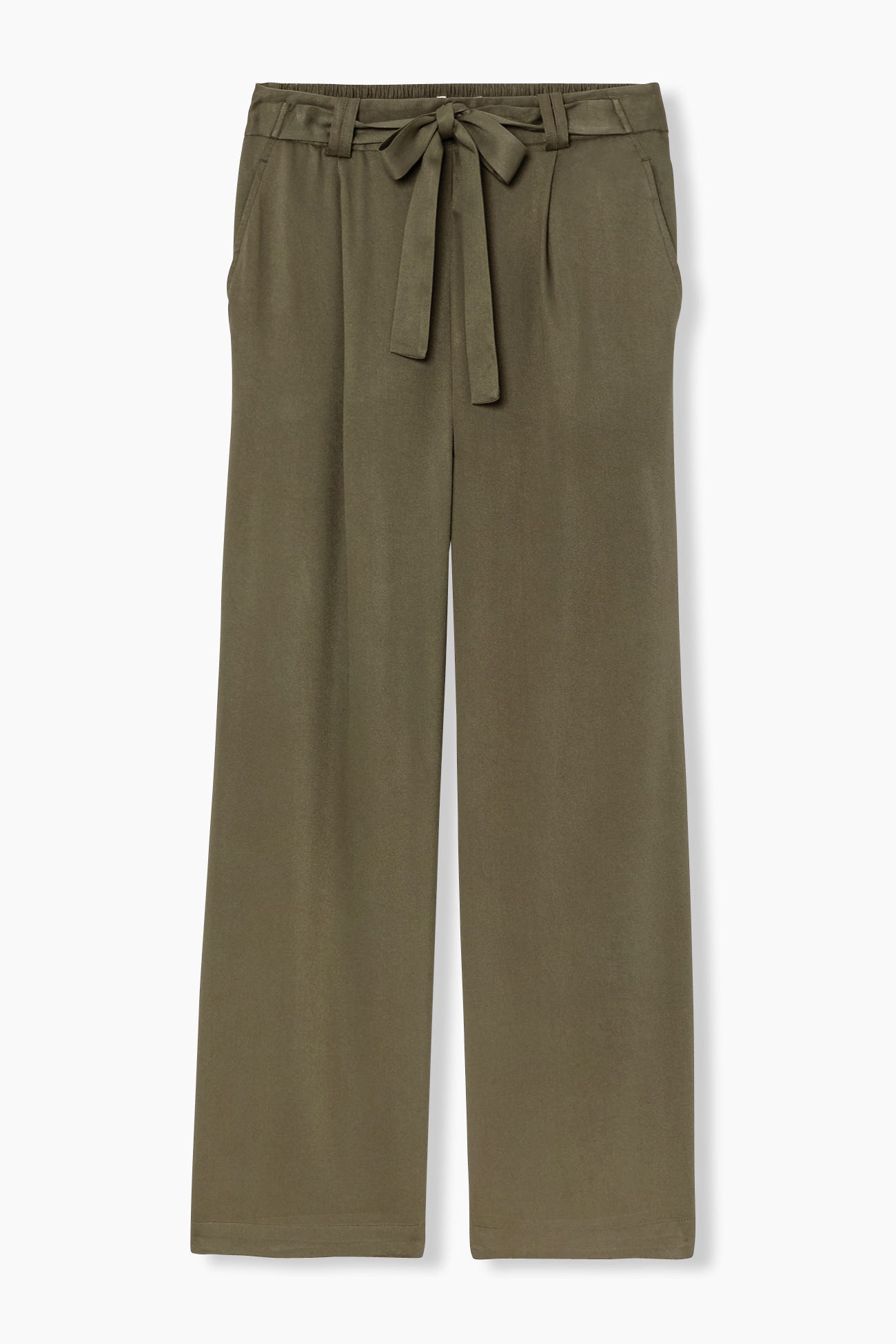 Pantaloni larghi a vita alta