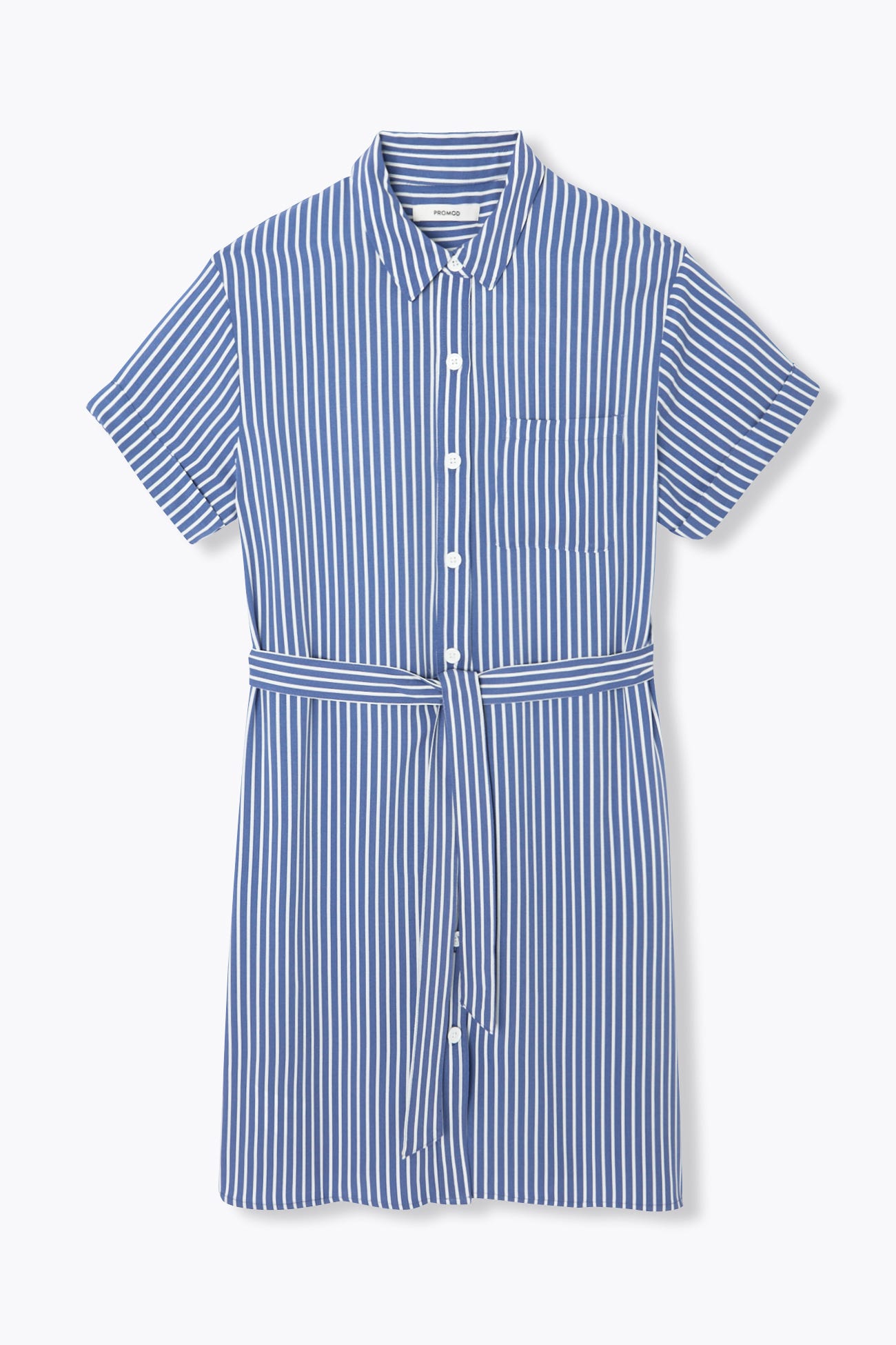 Robe-chemise manches courtes
