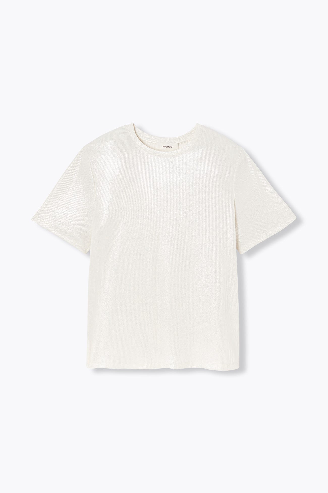 T-shirt côtelé irisé Femme