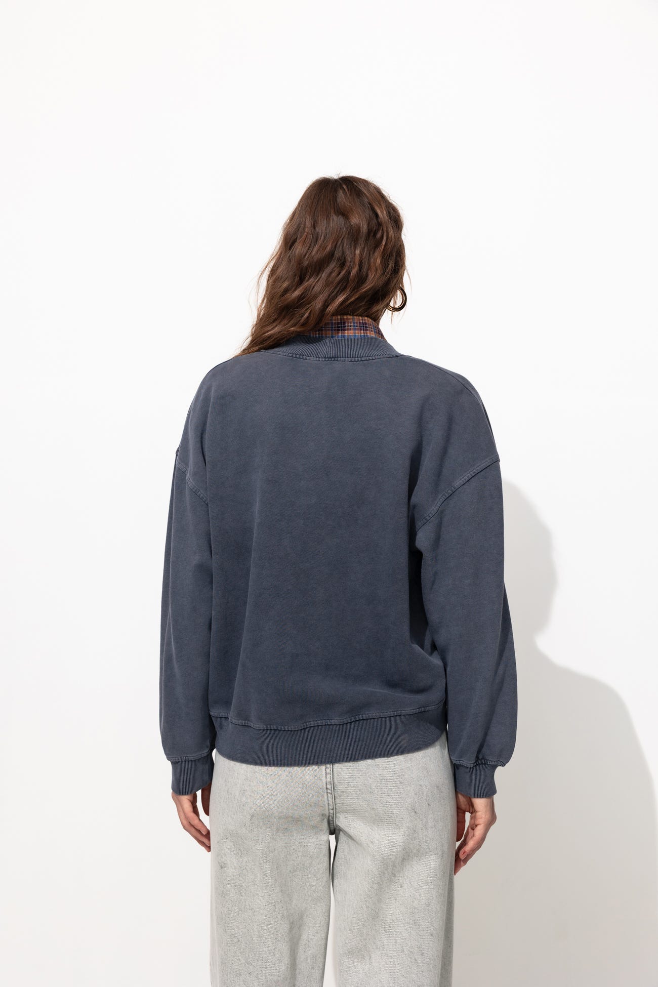Felpa Con Cappuccio Donna Scollo A V – Maglia Morbida Tinta Unita – Maglione Autunno Inverno, Casual E Comodo