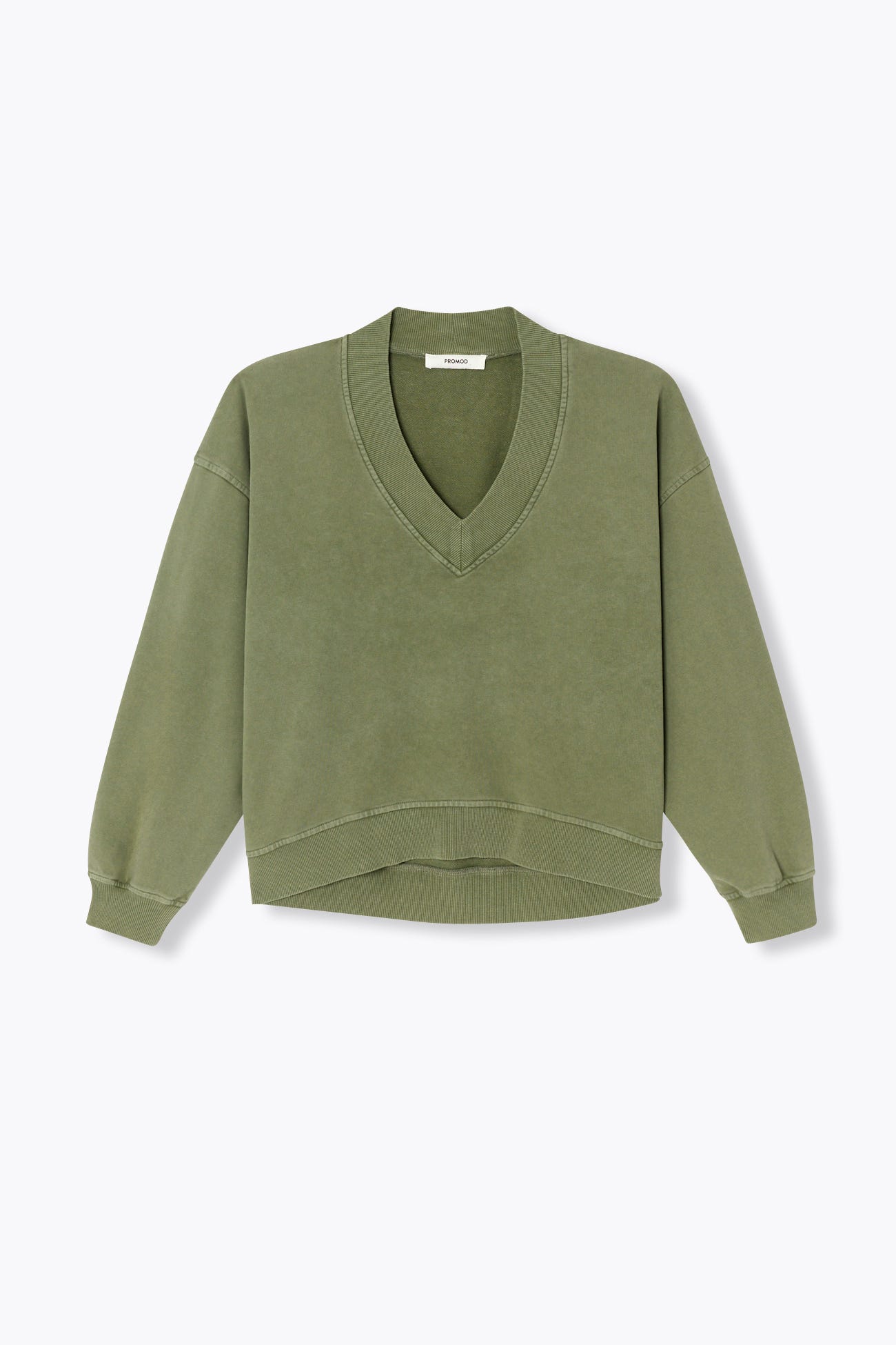 Sweat-shirt uni col V