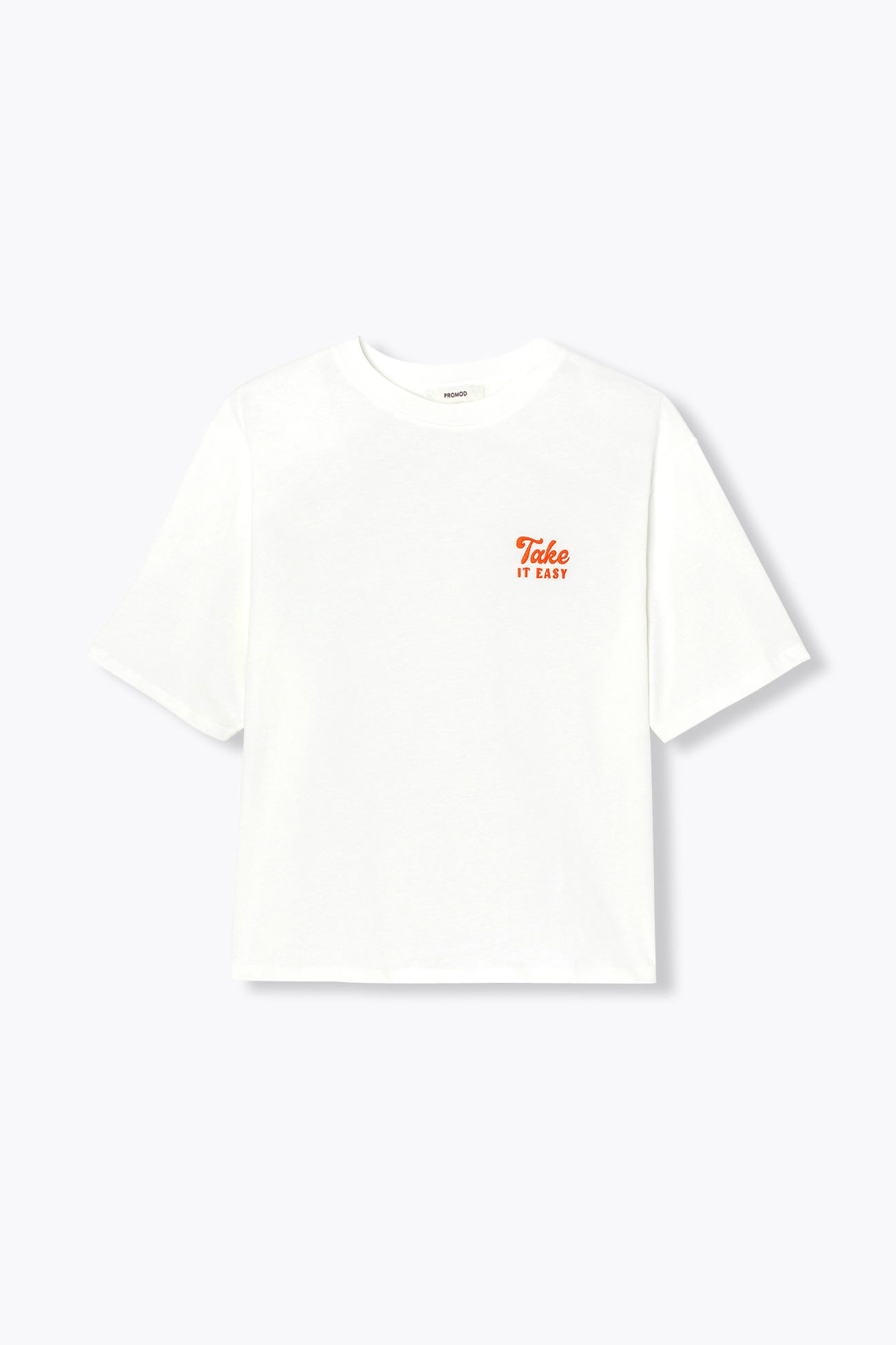 T-Shirt mit Stick-Statement