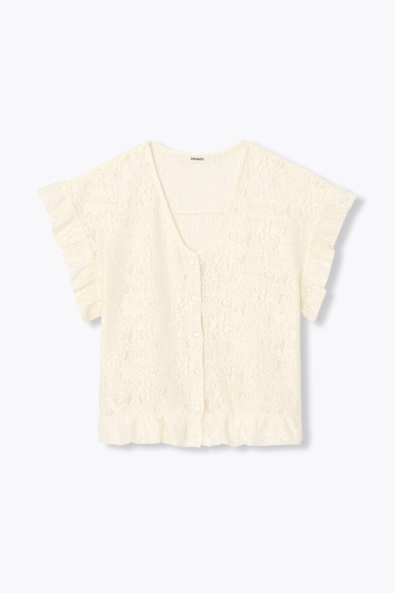T-shirt effet dentelle Femme