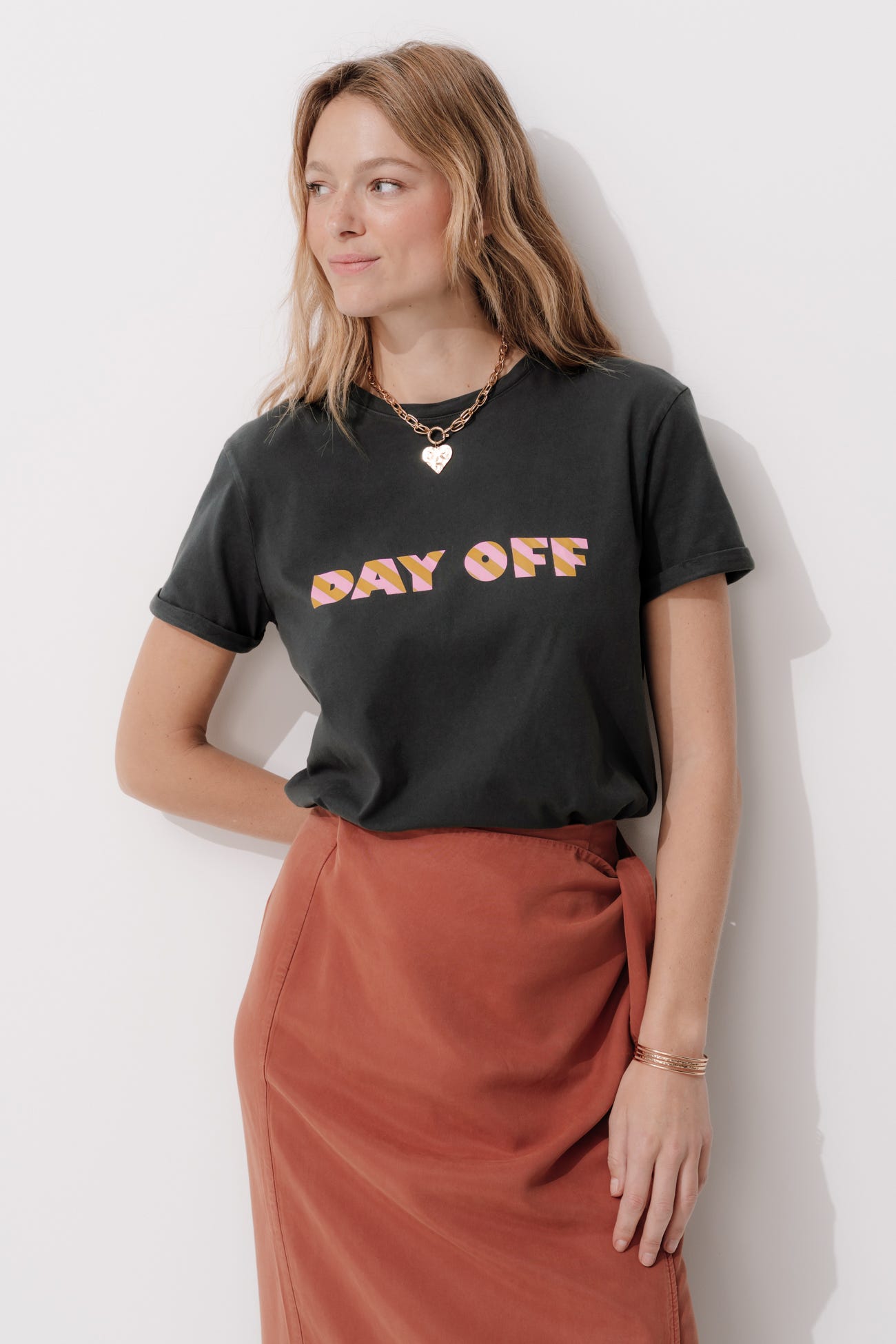 T-shirt à message Femme