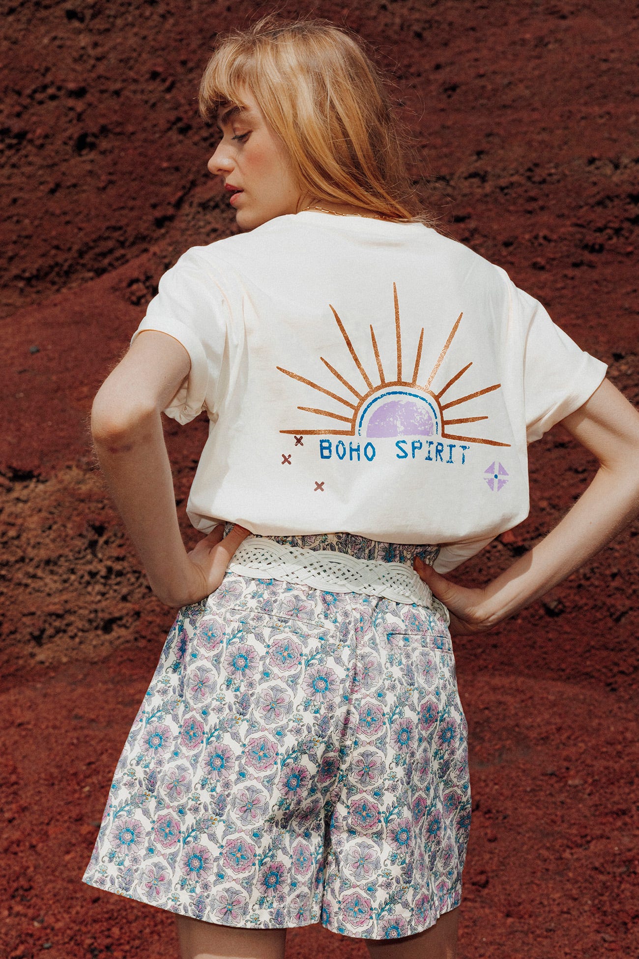 T-shirt à motifs Femme