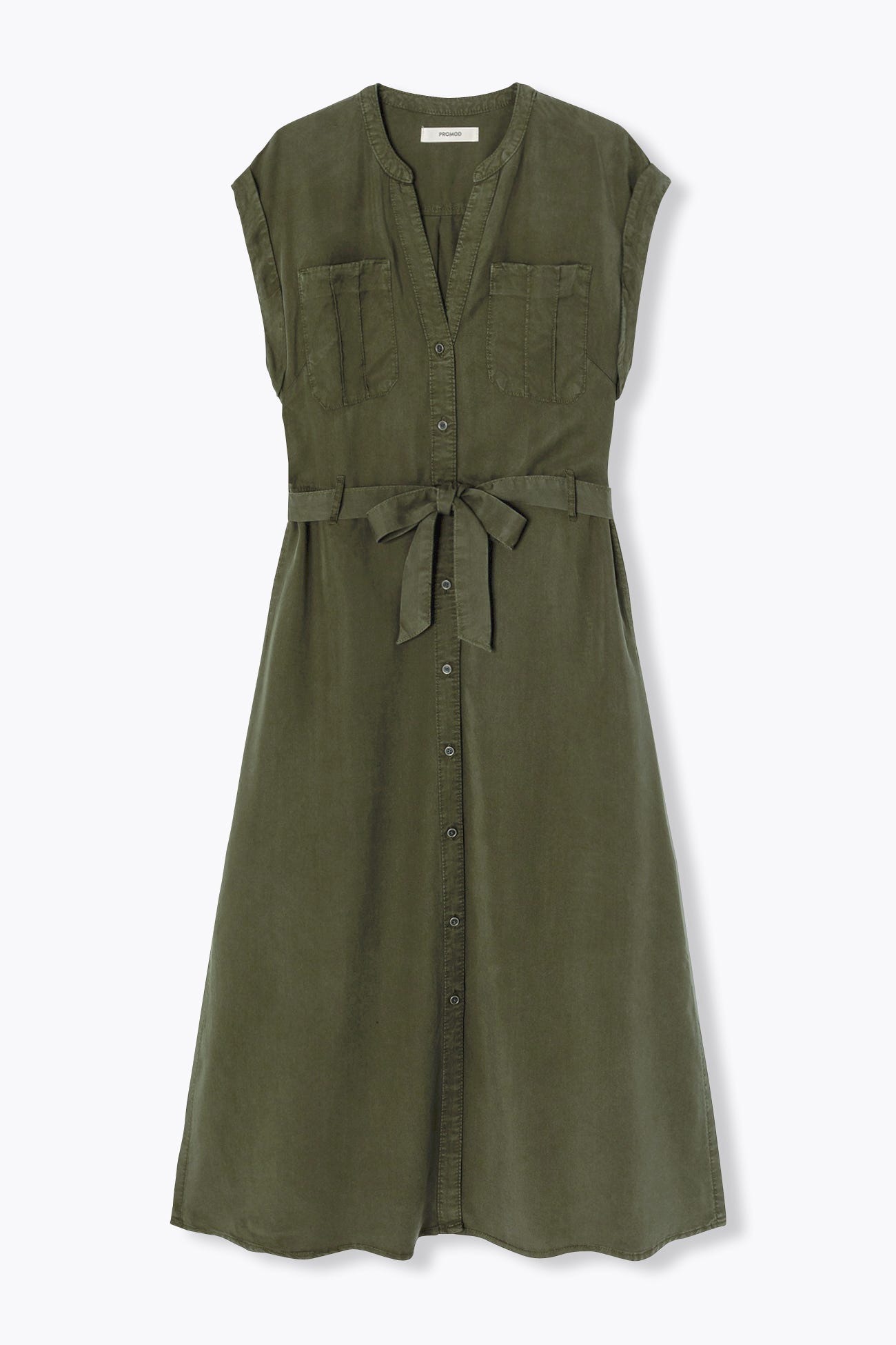 Robe-chemise unie Femme