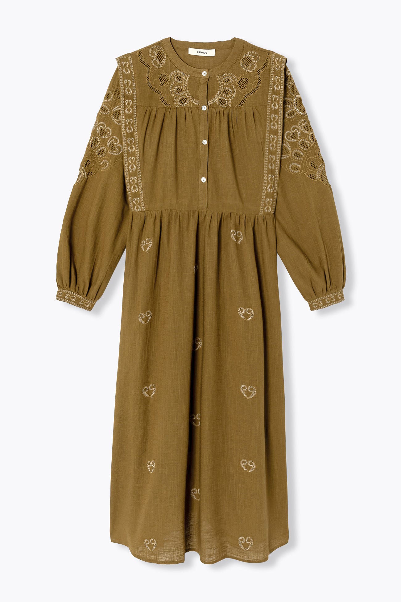 Long embroidered dress