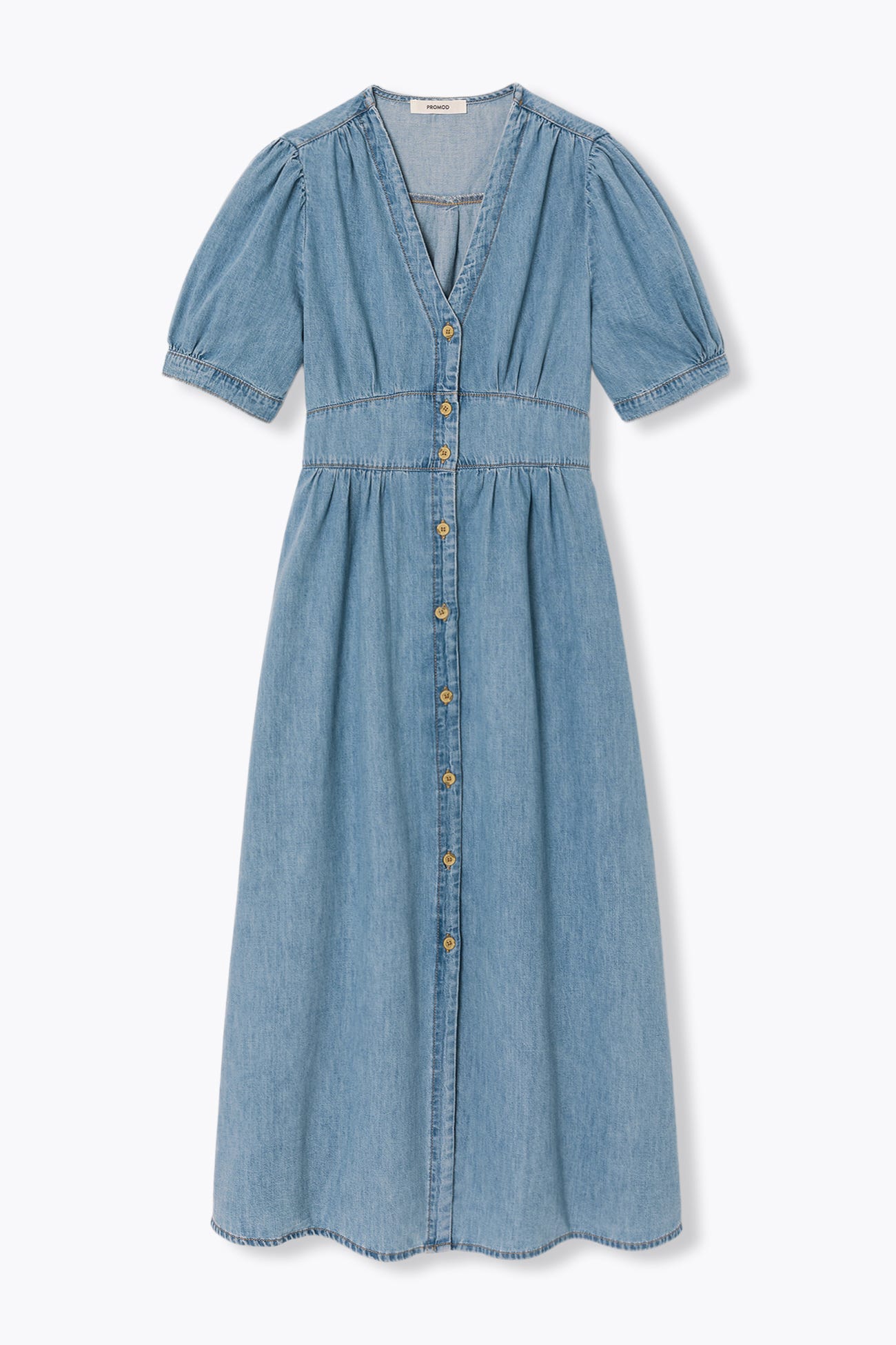 Long denim dress