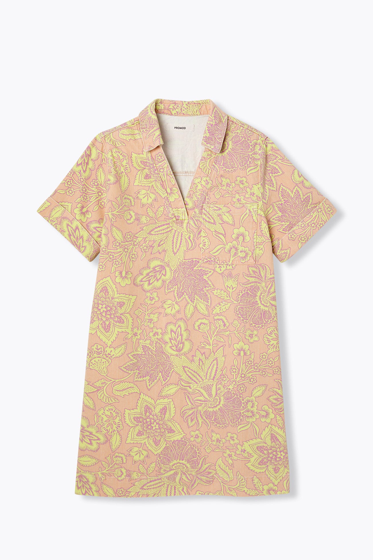 Kurzes gemustertes Kleid