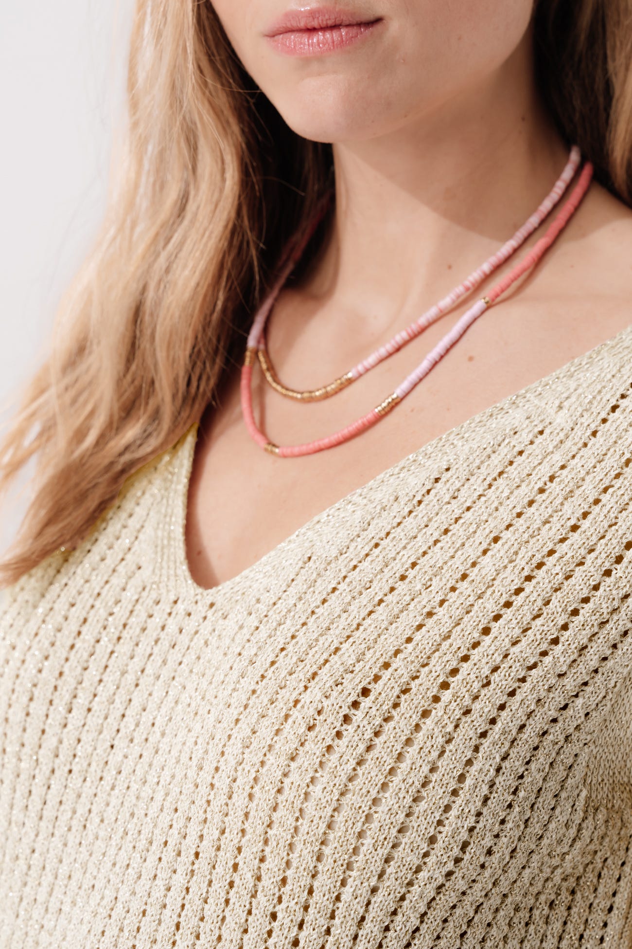 Robe-pull pailletée Femme