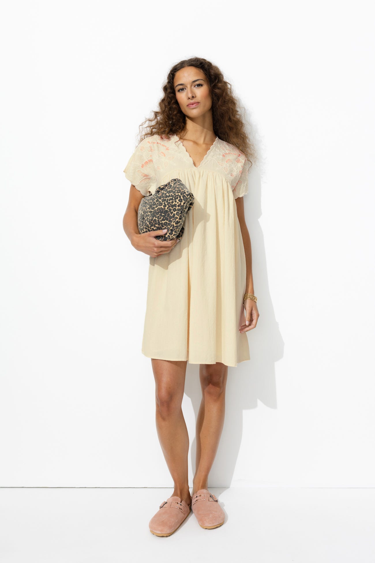 Robe courte babydoll Femme