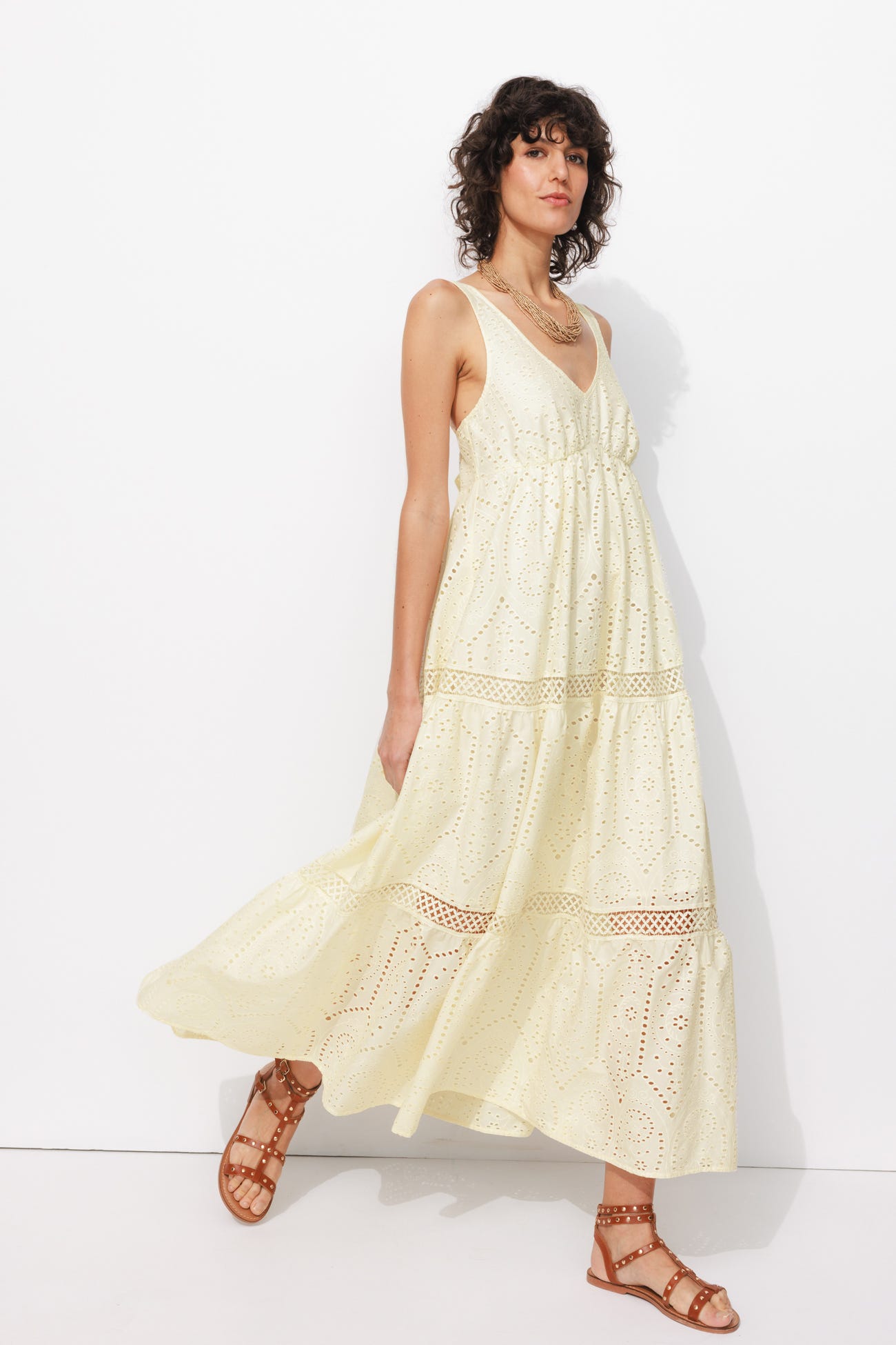 Vestido bordado inglés