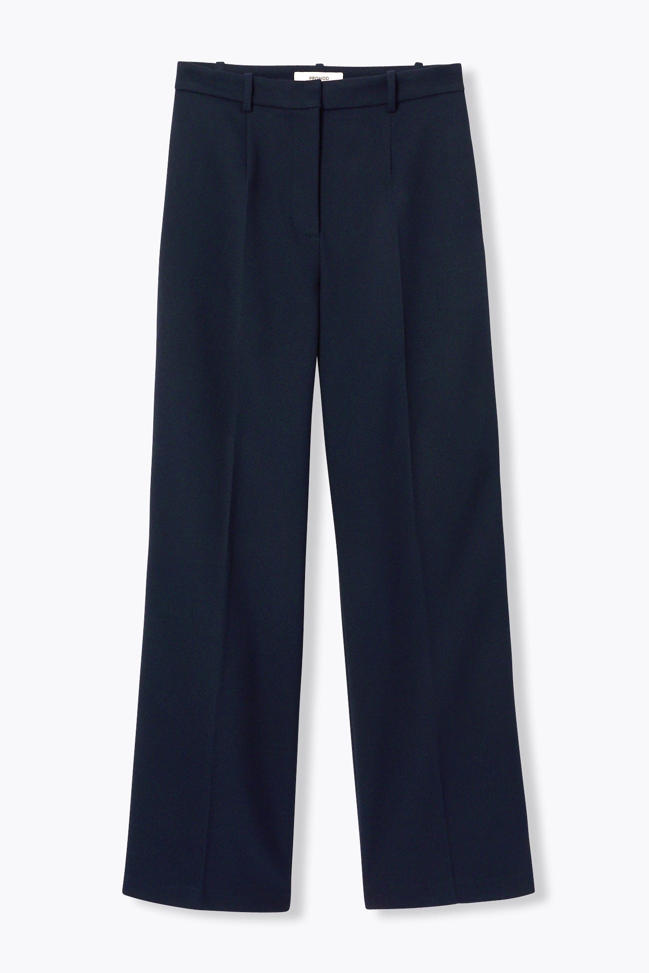 Pantaloni gamba larga a coste