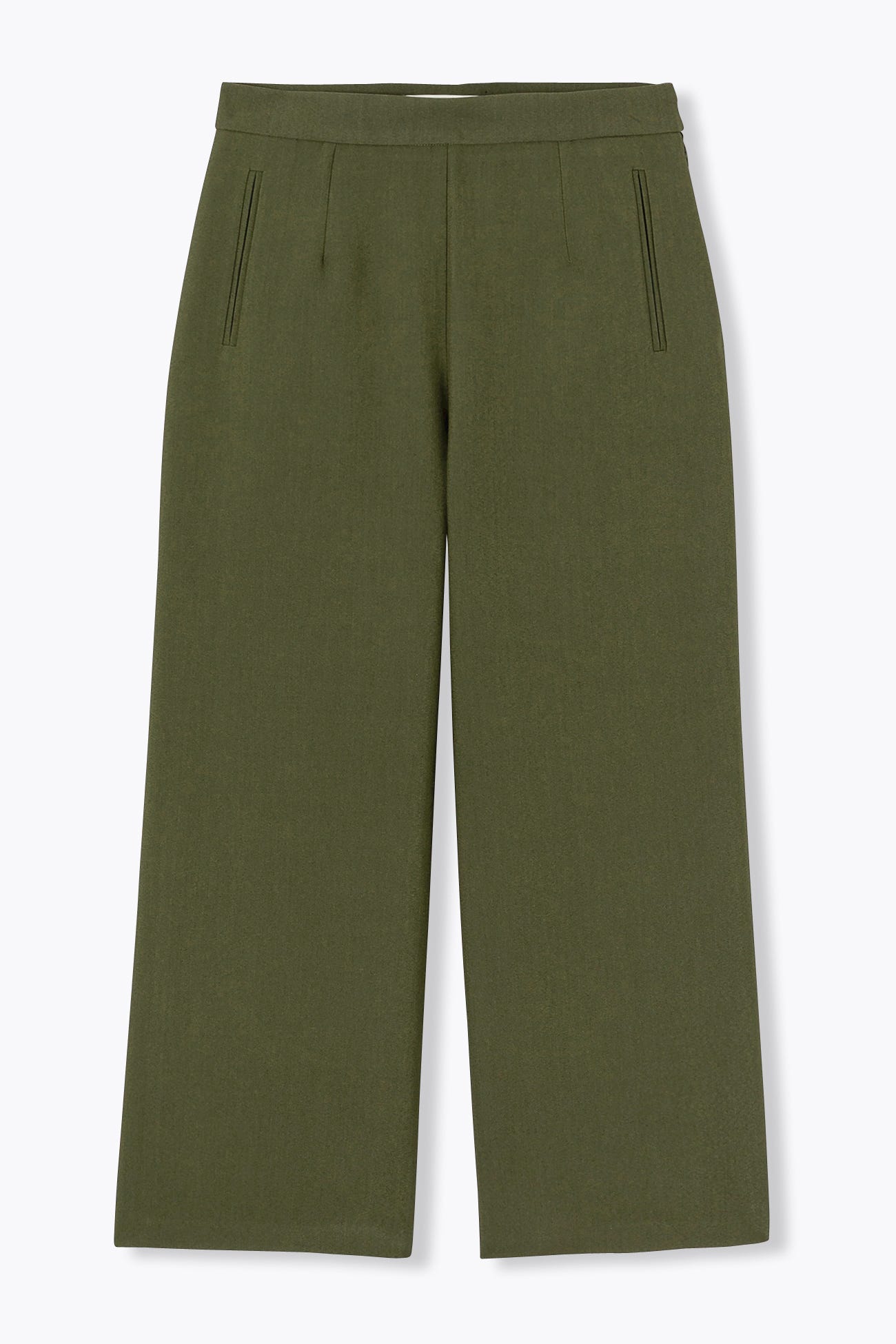Pantalon large cropped
