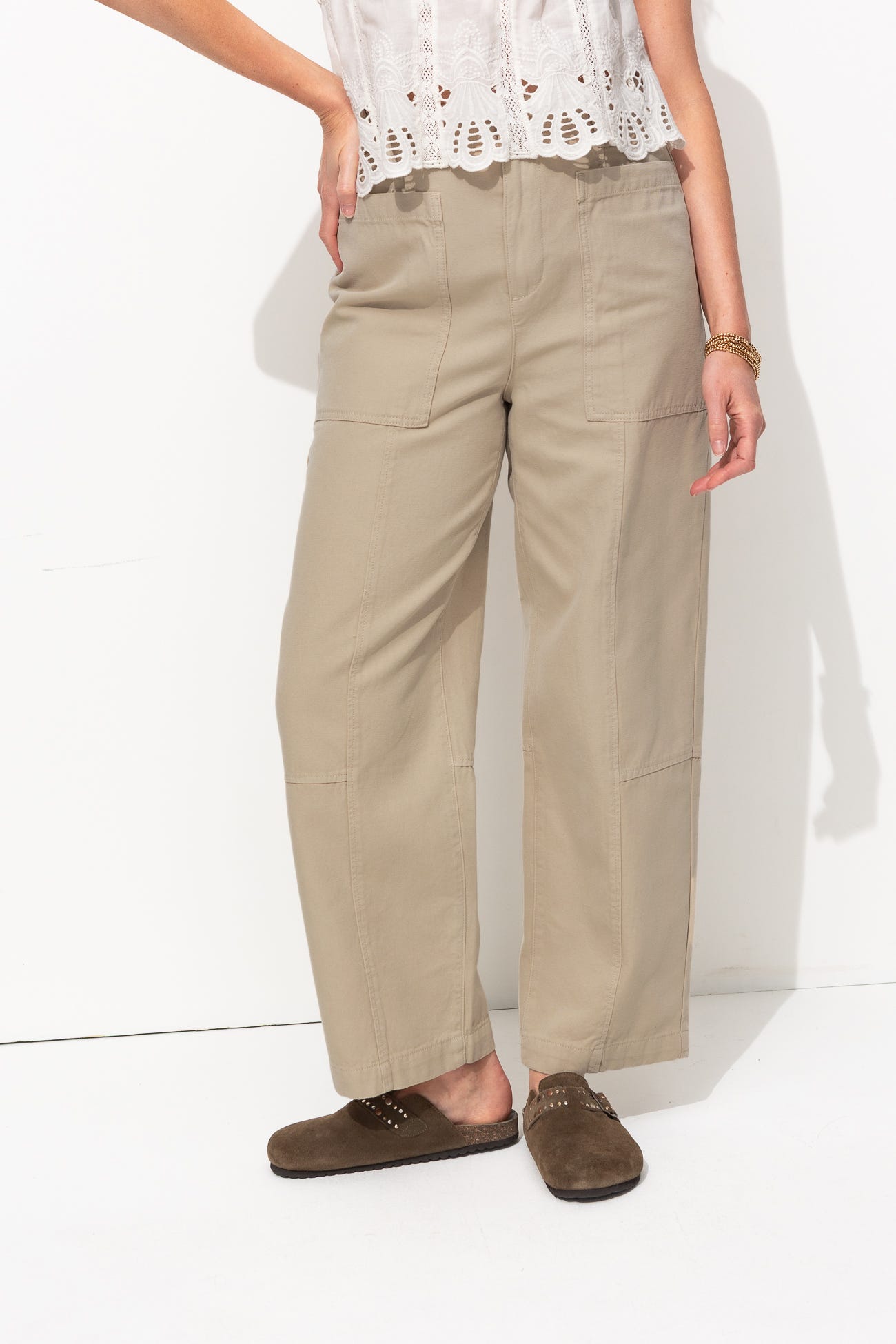 Pantalon en toile Femme